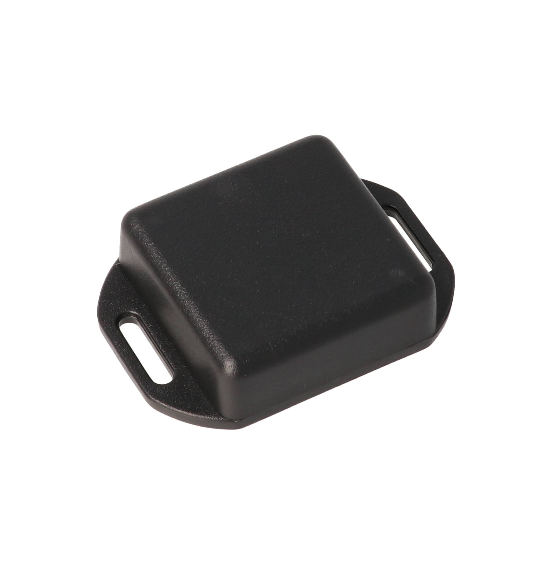 1551QFLBK — black plastic enclosure with flanged lid