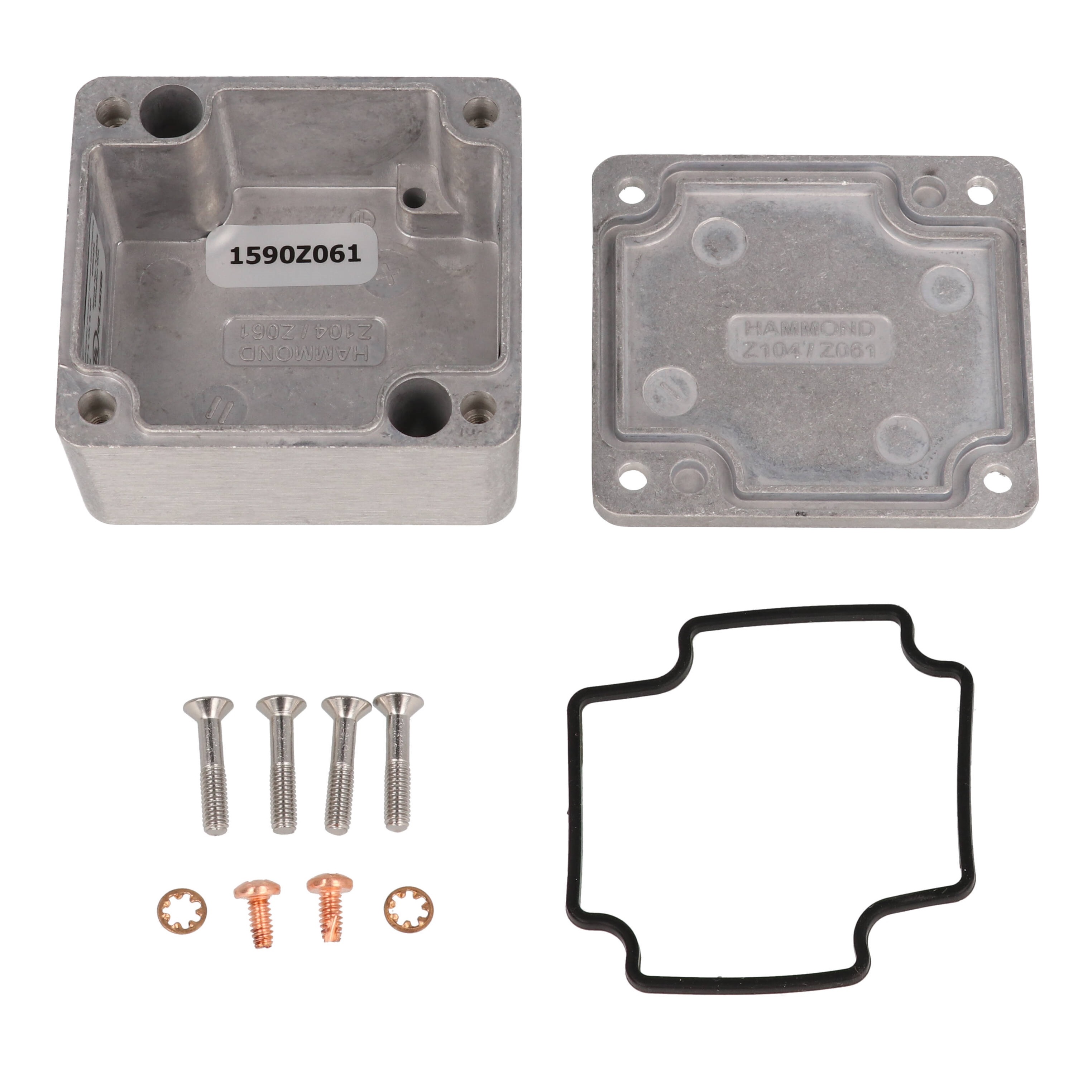 1590Z061 natural diecast aluminum IP68 enclosure with lid