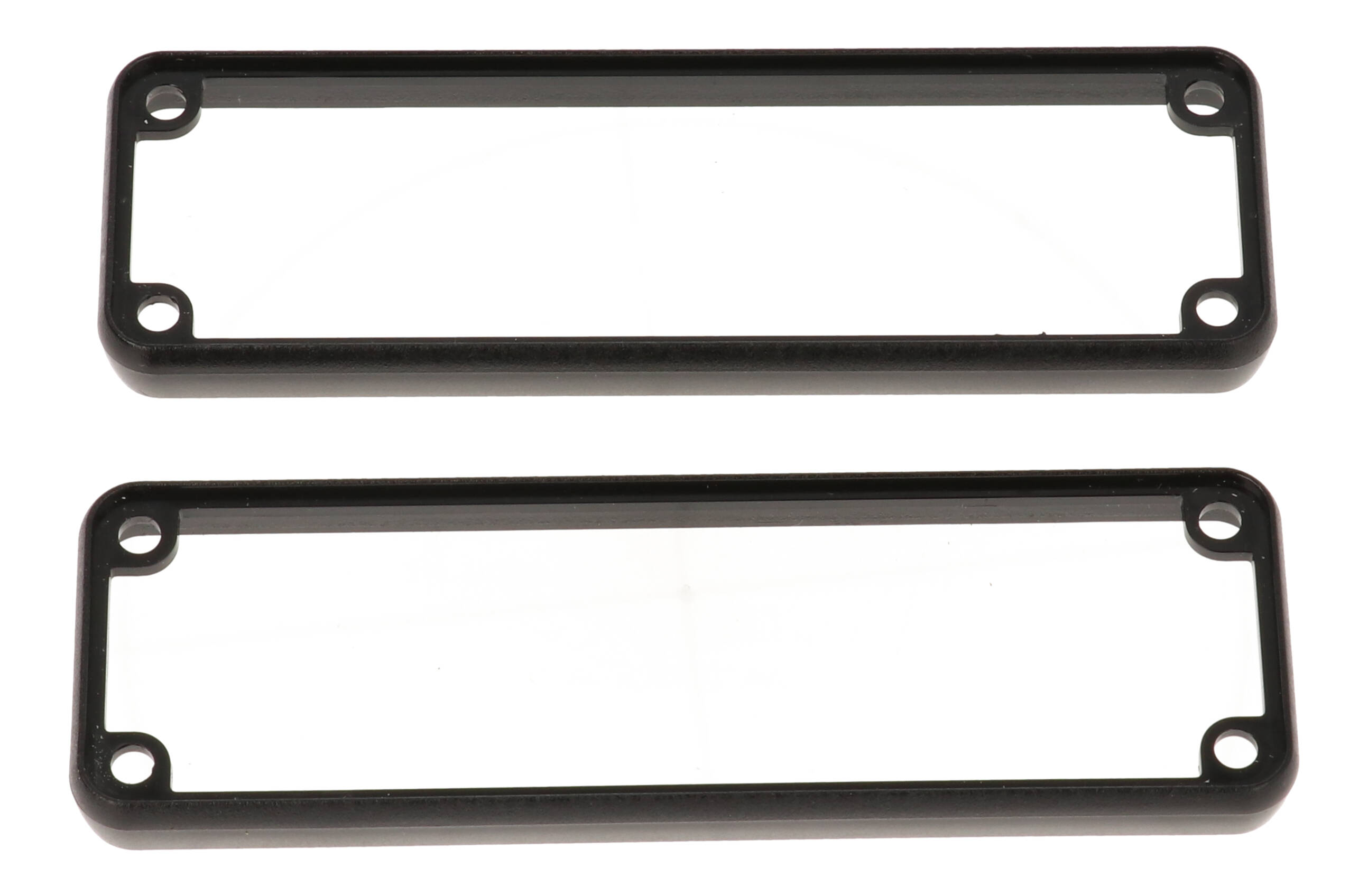 1455LBBK — black plastic open bezels for 1455L enclosures - 2/pack