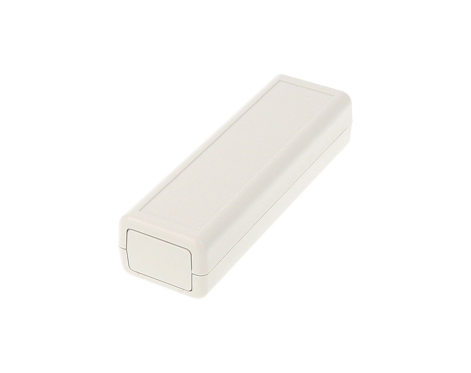 1593DGY light grey slim ABS handheld enclosure with removable end panels