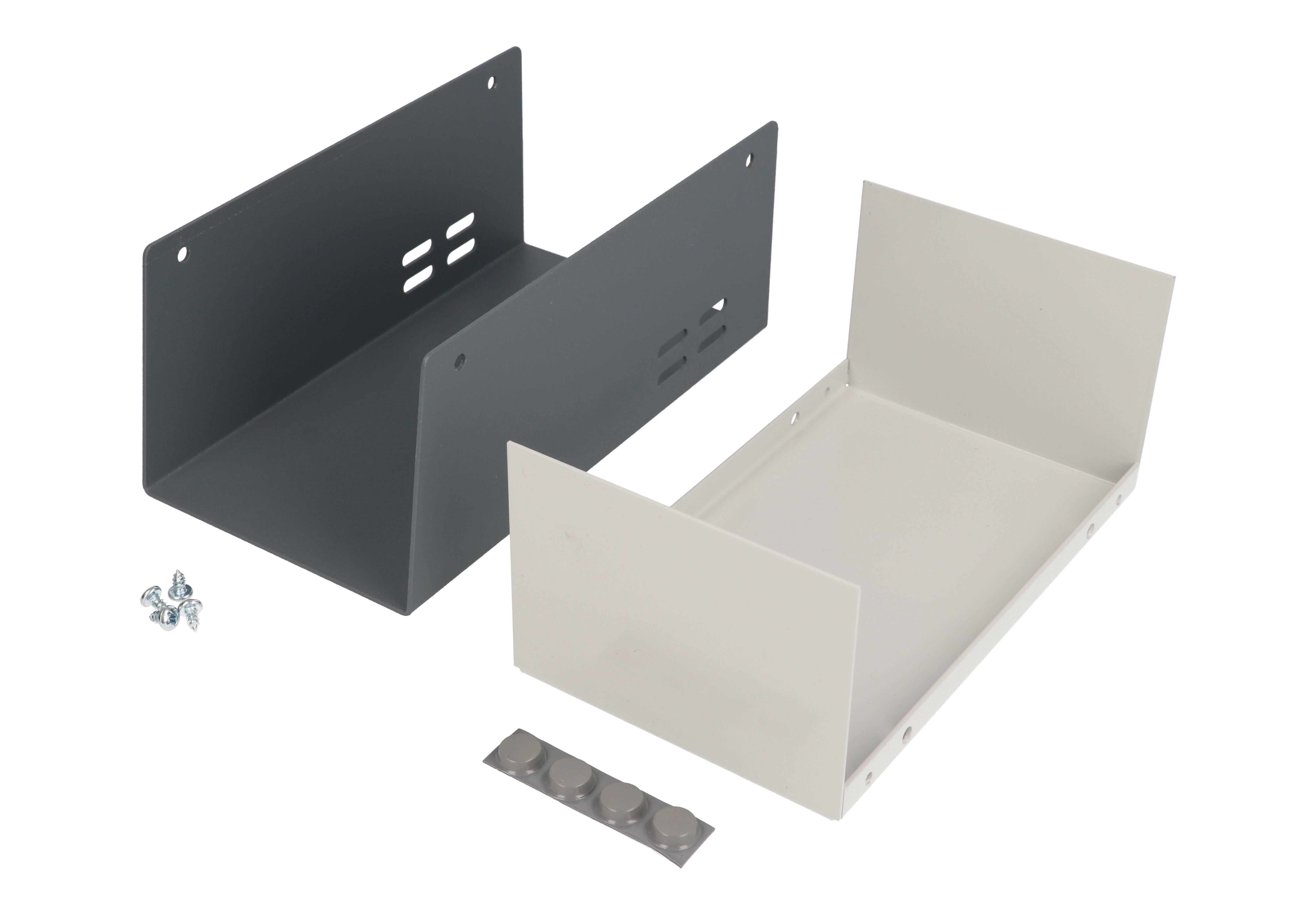 511-0900 two tone grey ventilated steel instrument case with side vents