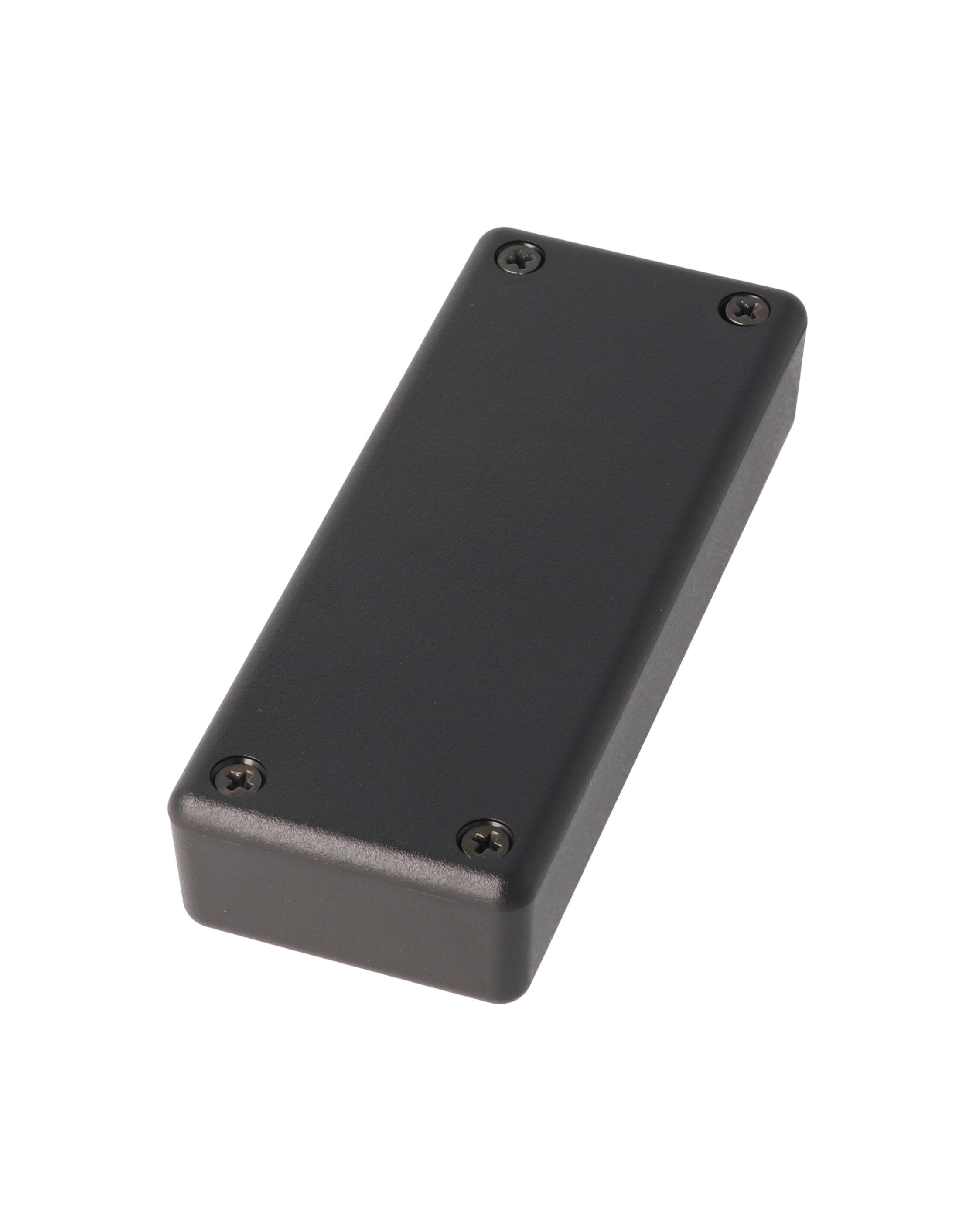 1551UBK black ABS miniature enclosure, 100 x 40 x 20 mm