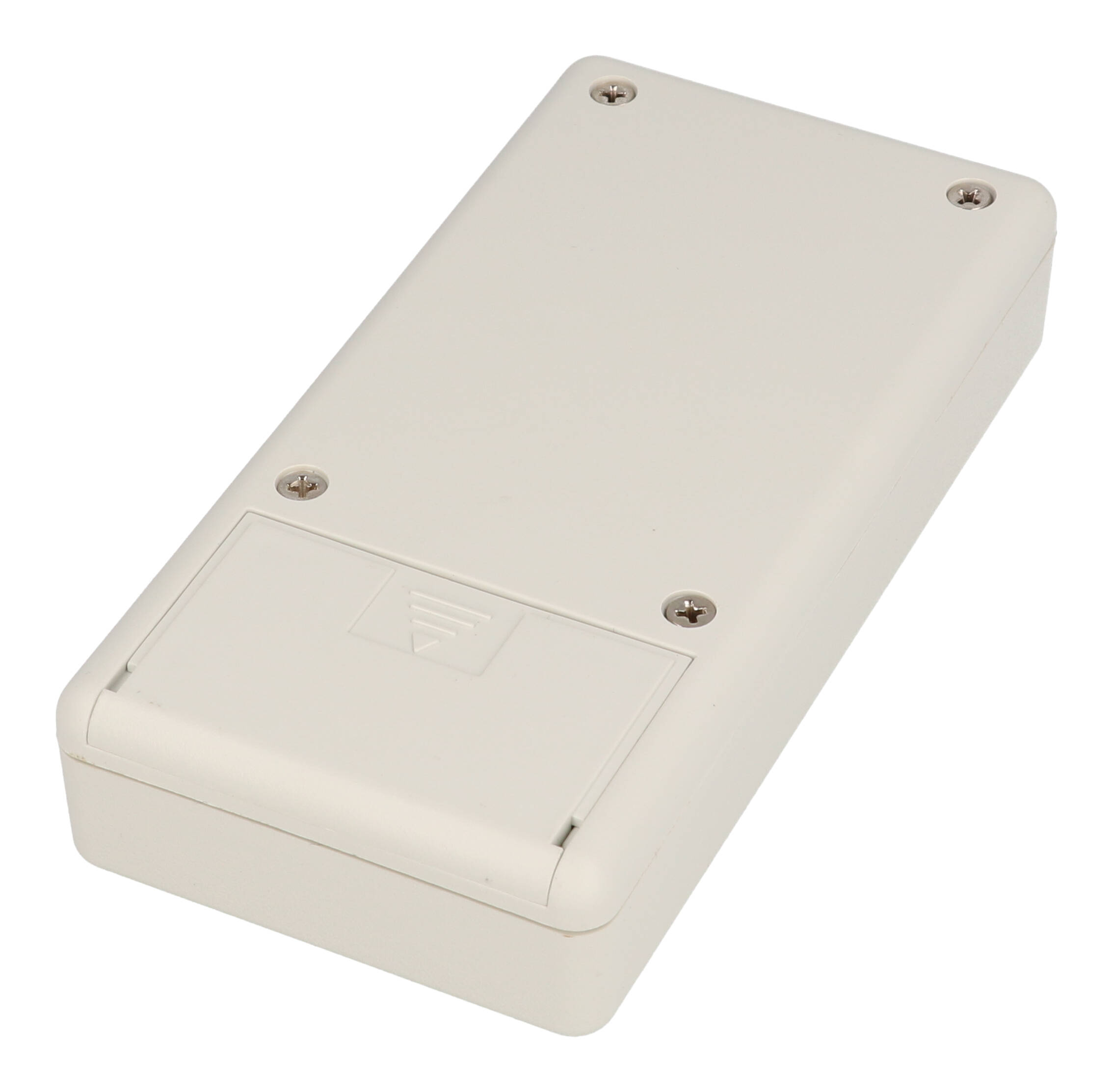1599BGYBAT light grey flame retardant ABS handheld enclosure with battery door