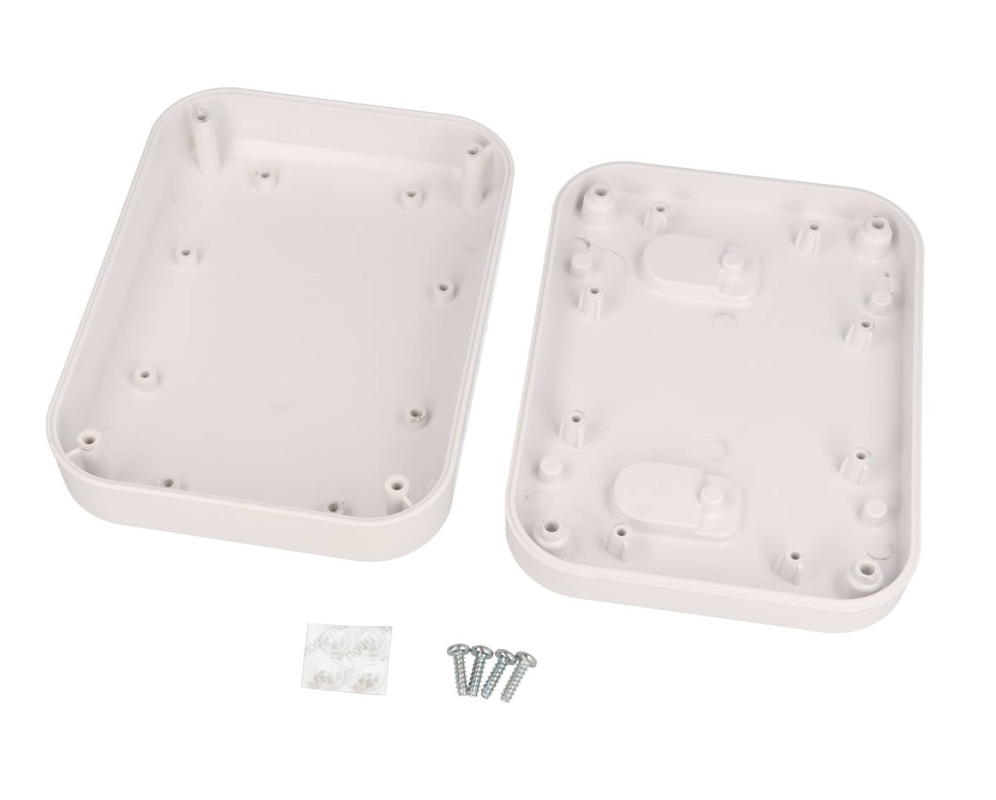 1556EWH white 160 x 120 x 45 mm ABS desktop and wall-mount enclosure with rounded corners