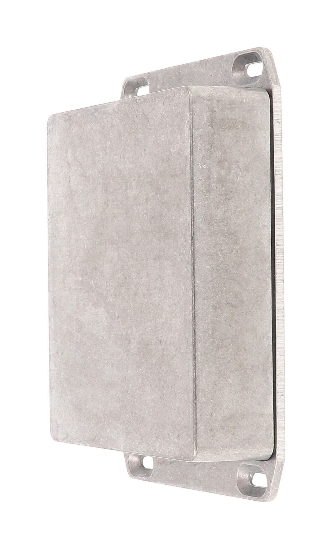 1590WBBFL natural aluminum water-tight diecast enclosure with flanged wall-mounting lid