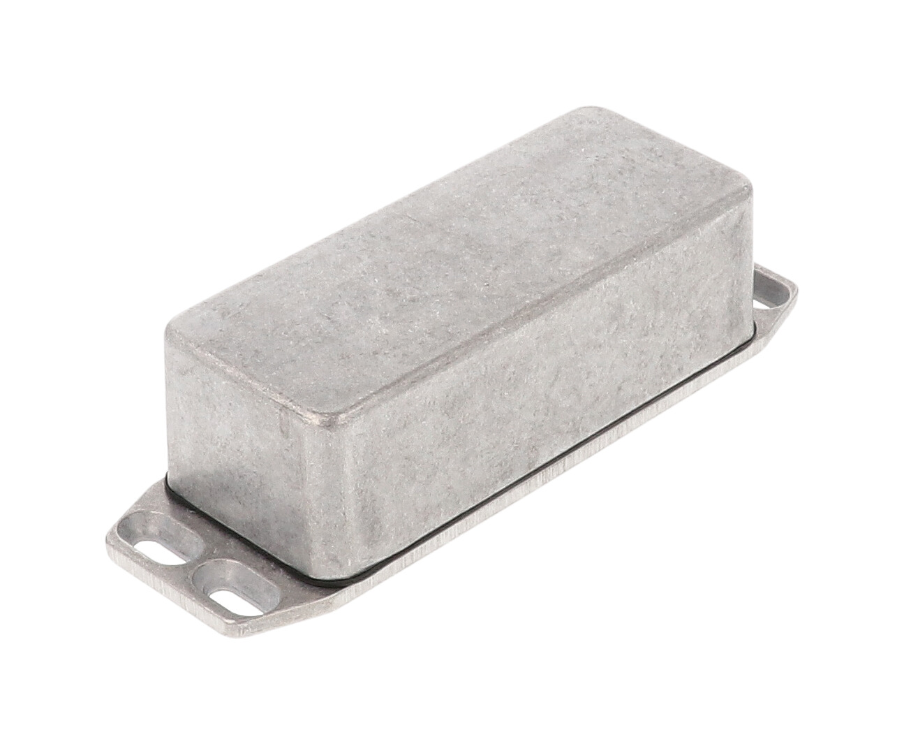 1590WAFL natural aluminum IP65 watertight diecast enclosure, 93 x 39 x 31 mm, wall-mounting flanged lid