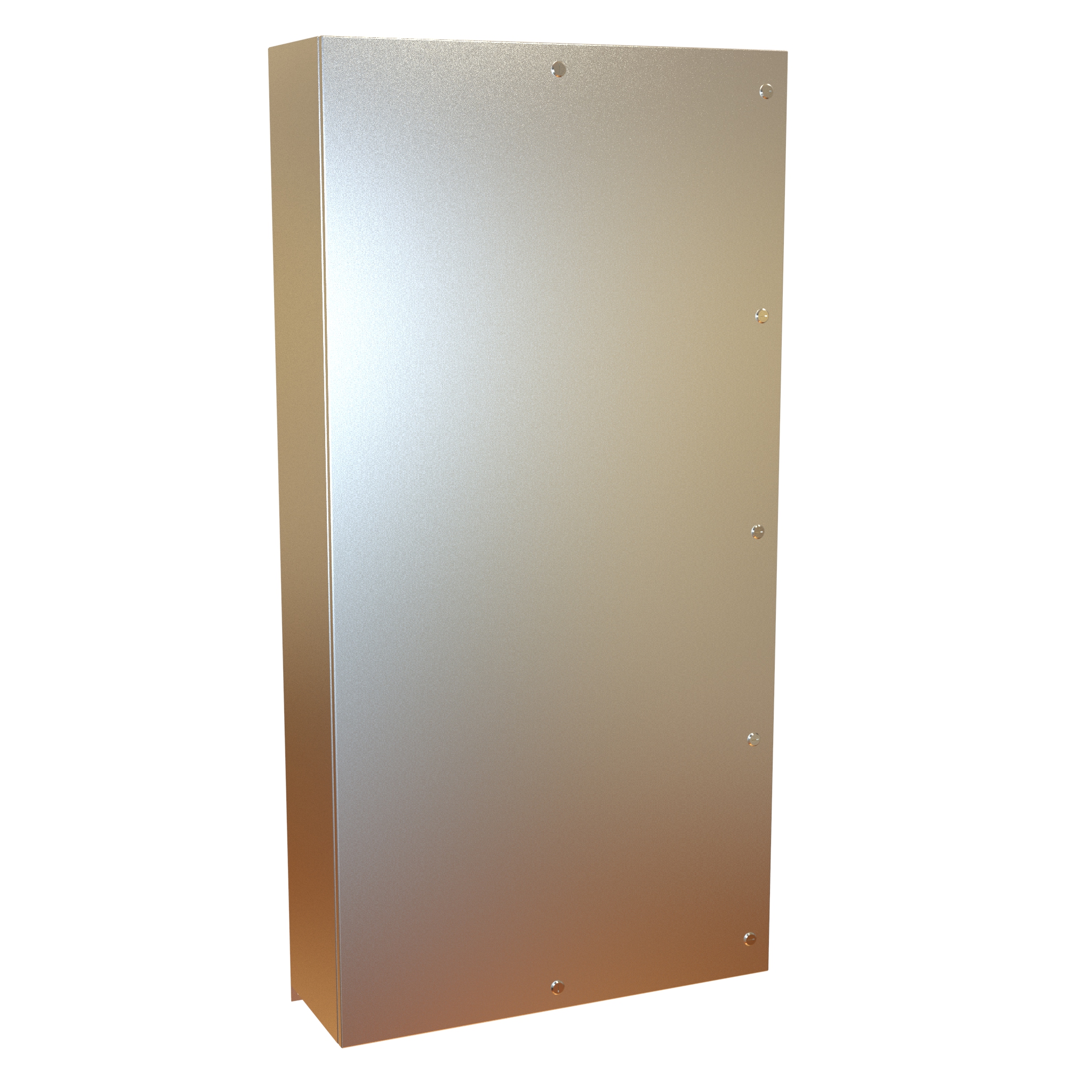 EN4SD723612SSR 72 x 36 x 12 inch brushed 304 stainless steel Type 4X wallmount enclosure with quarter-turn door