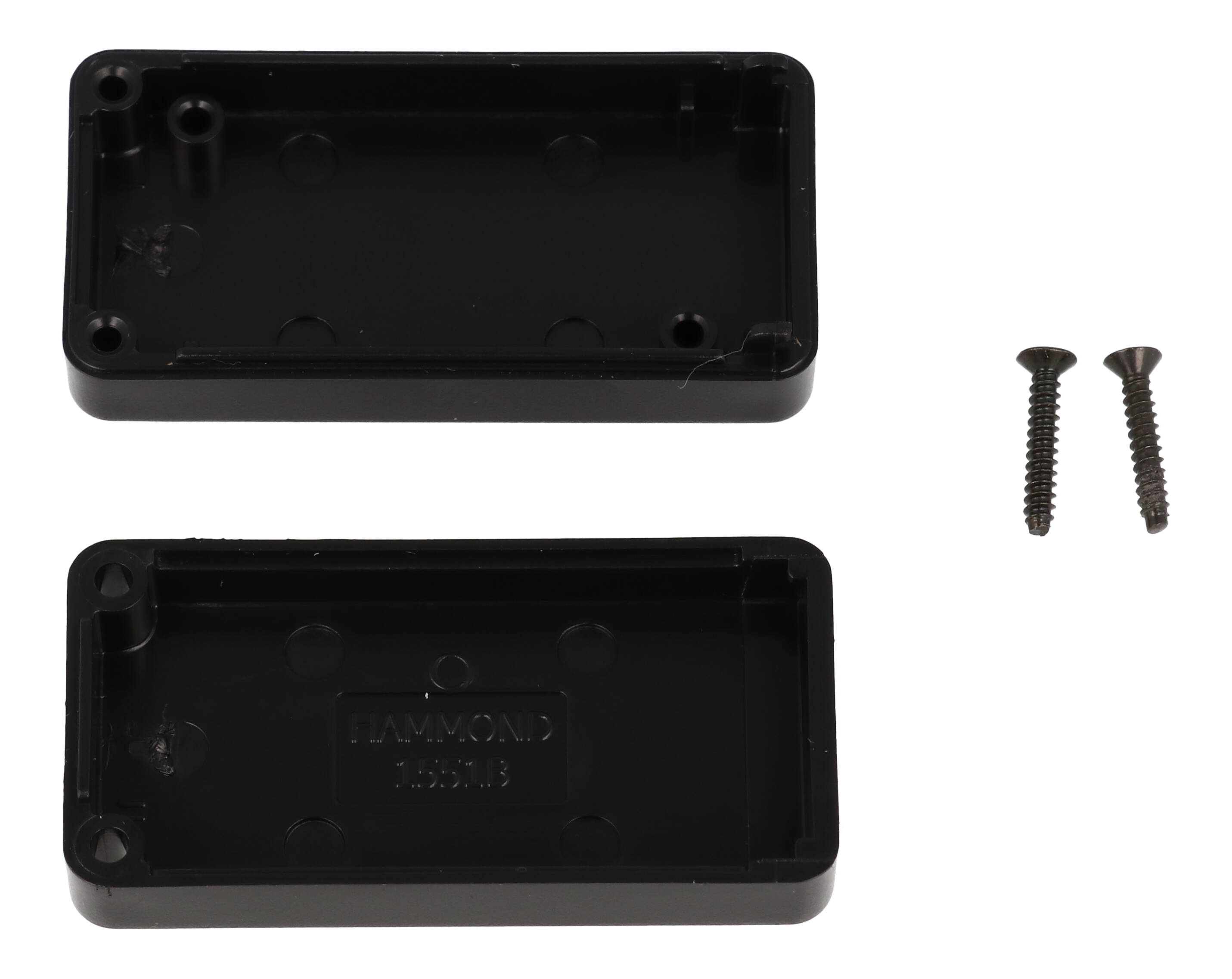 1551BBK black ABS subminiature enclosure, 50 x 25 x 15.5 mm