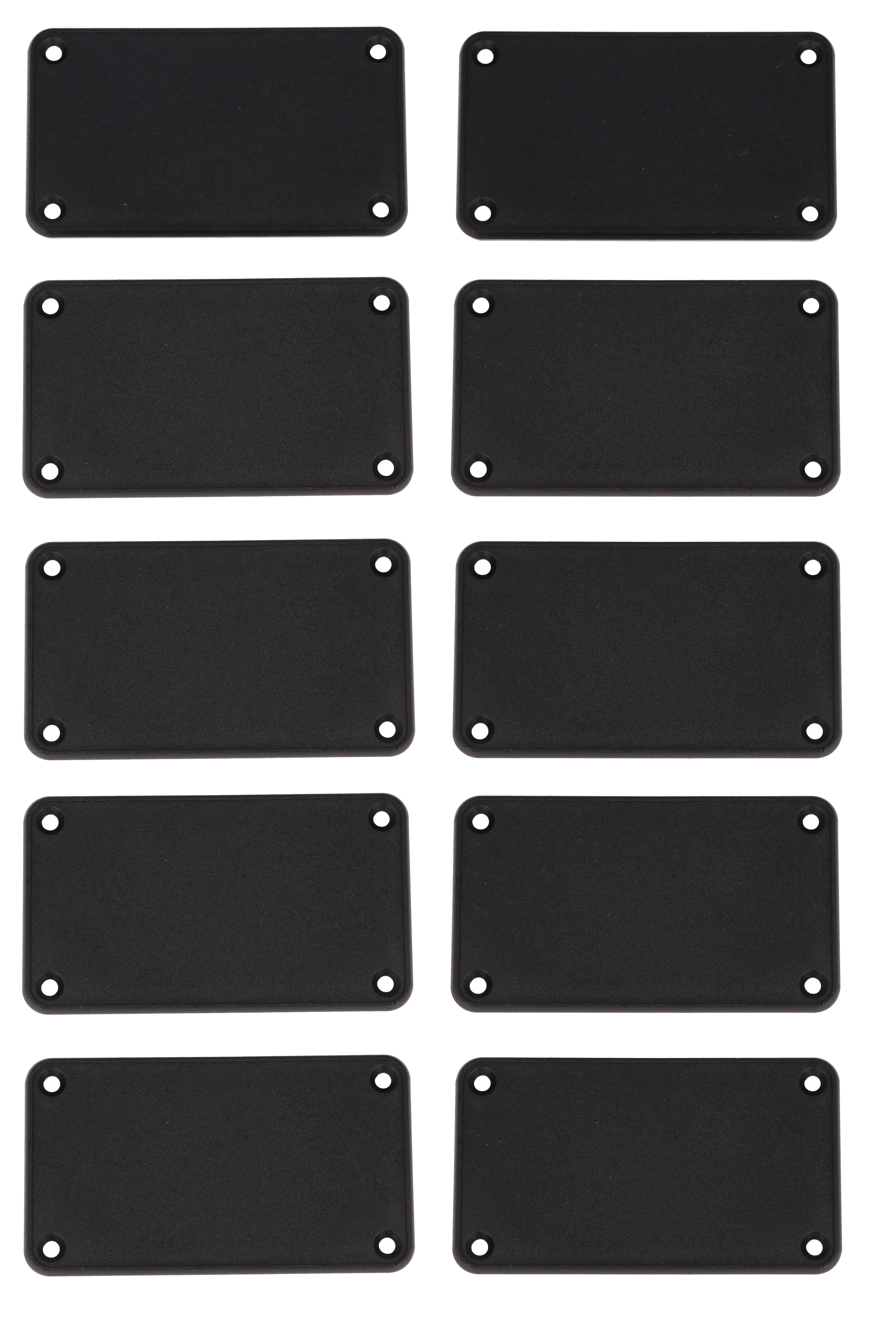 1455KPLBK-10 — black plastic solid bezel for 1455K enclosures- 10/pack