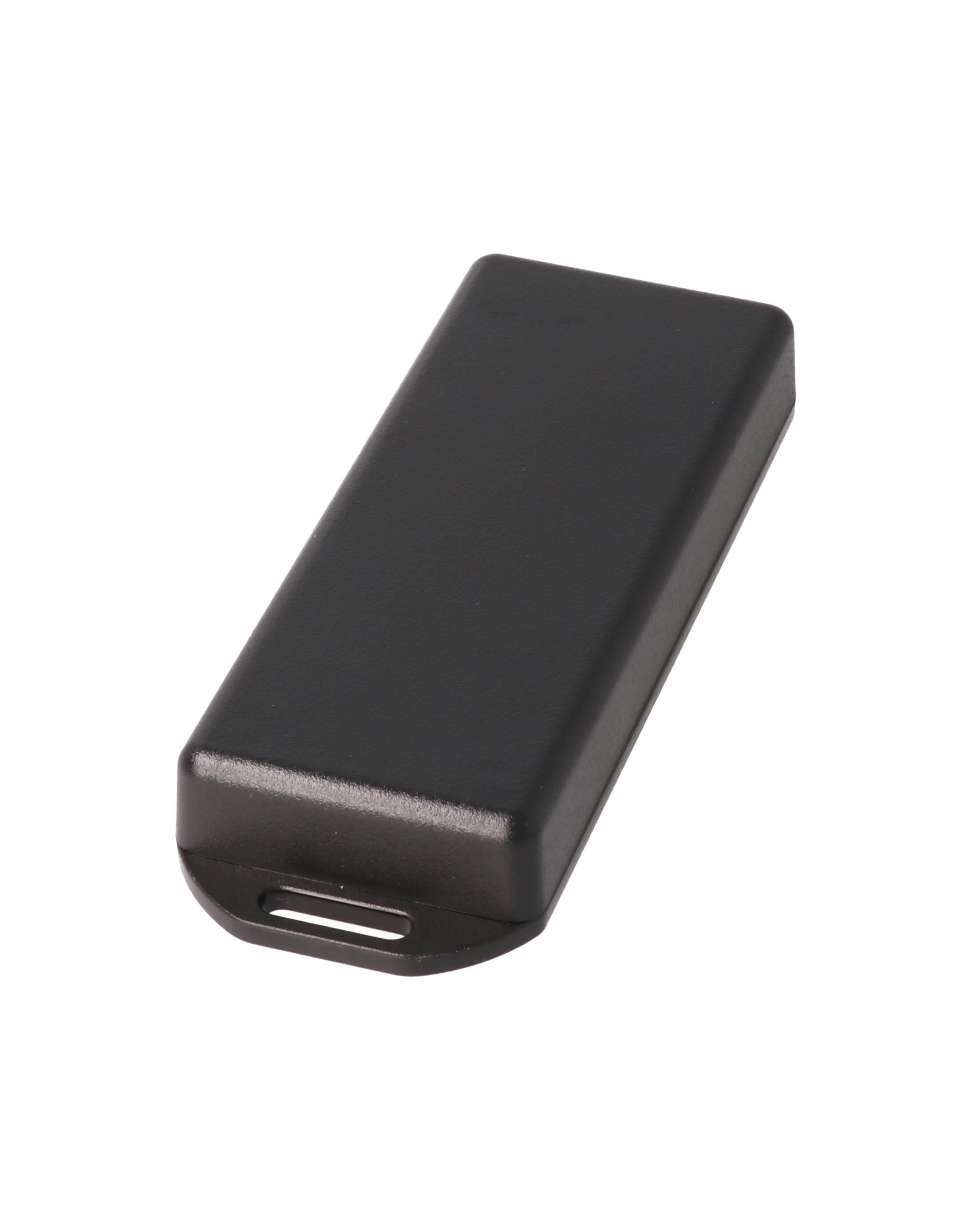 1551UUFLBK — black plastic enclosure with flanged lid