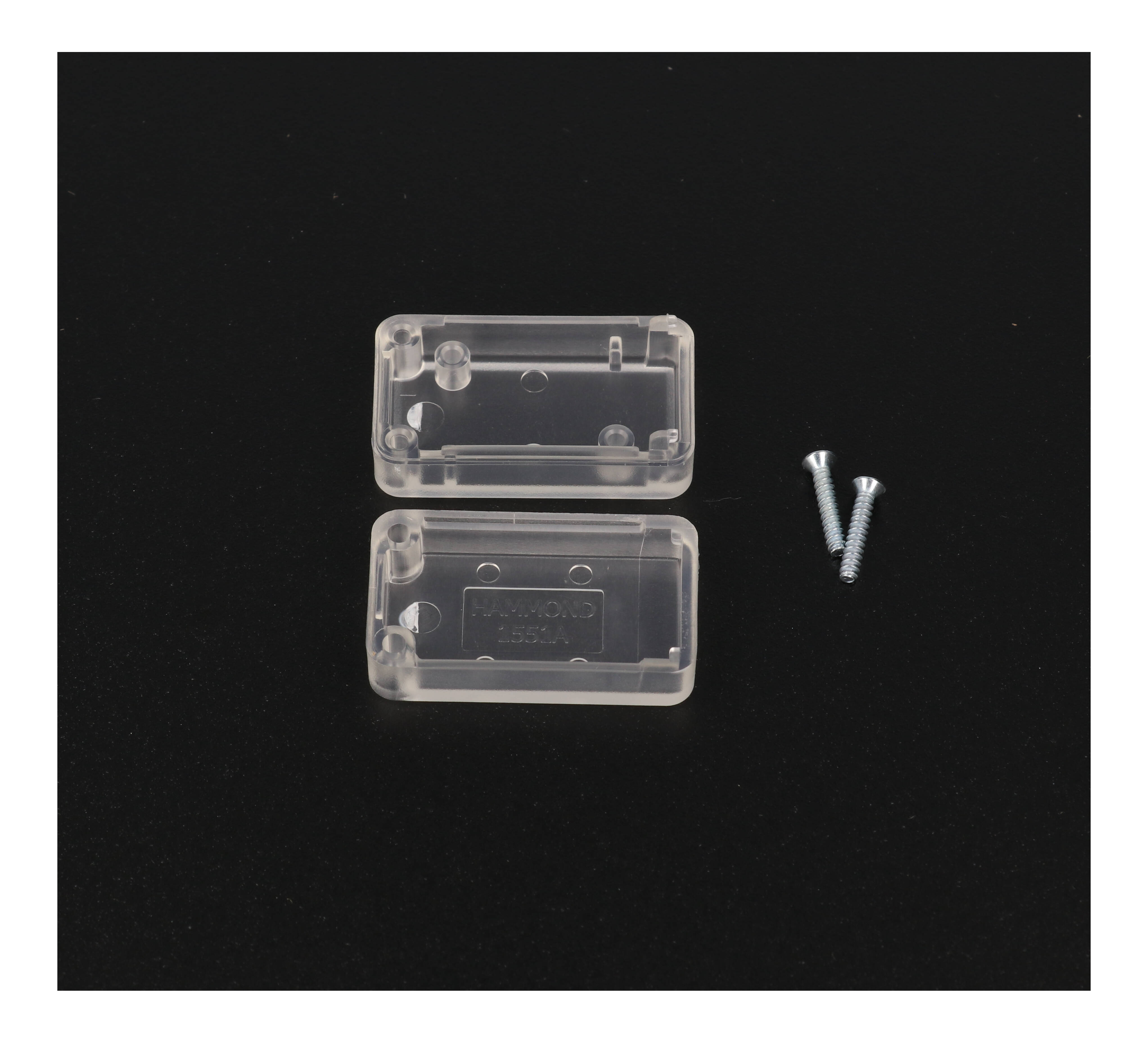 1551ACLR translucent clear ABS subminiature enclosure, 35 x 20 mm