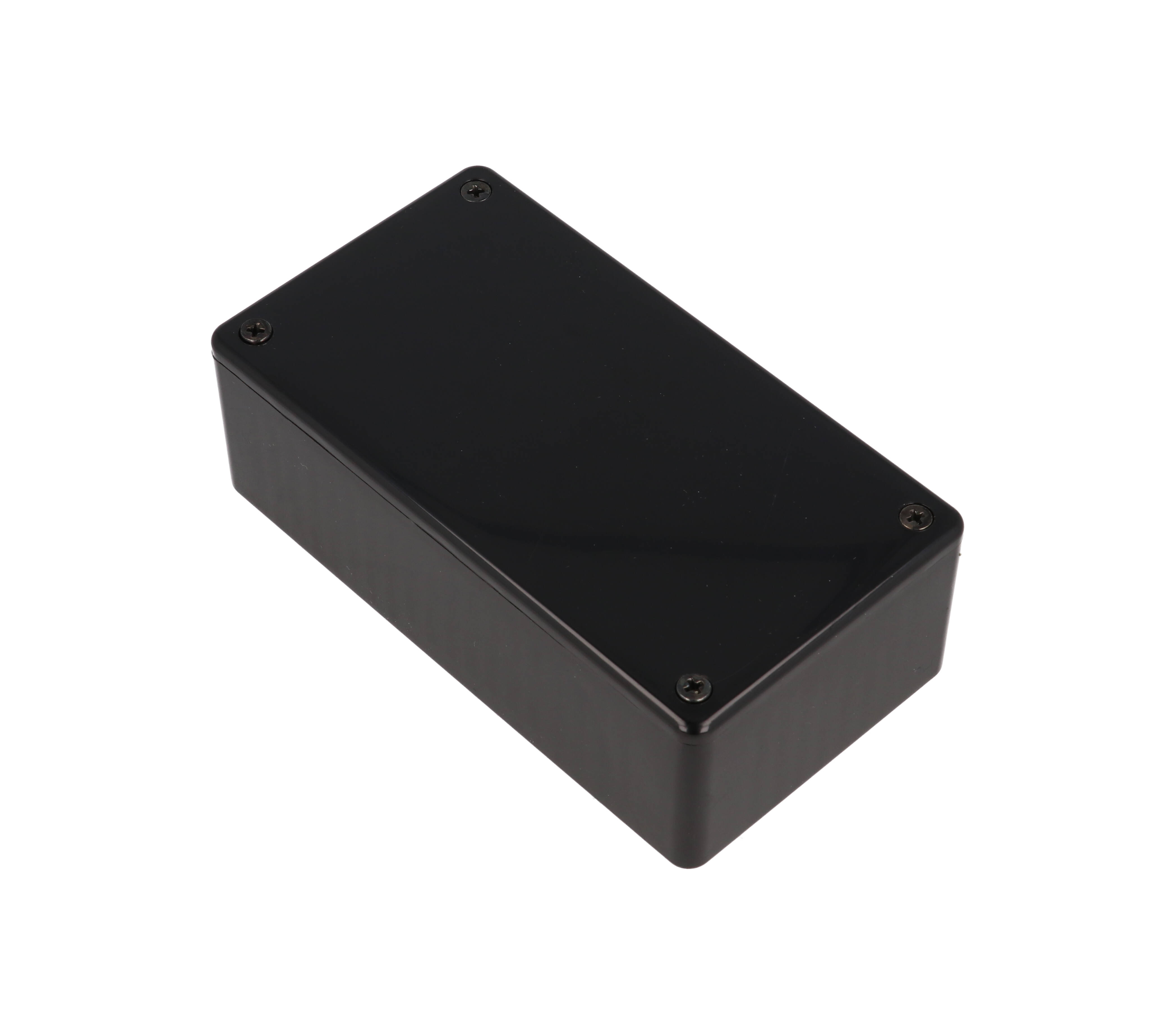 1591RCBK black EMI/RFI shielded ABS plastic enclosure 120 x 65 x 40 mm with copper coated interior