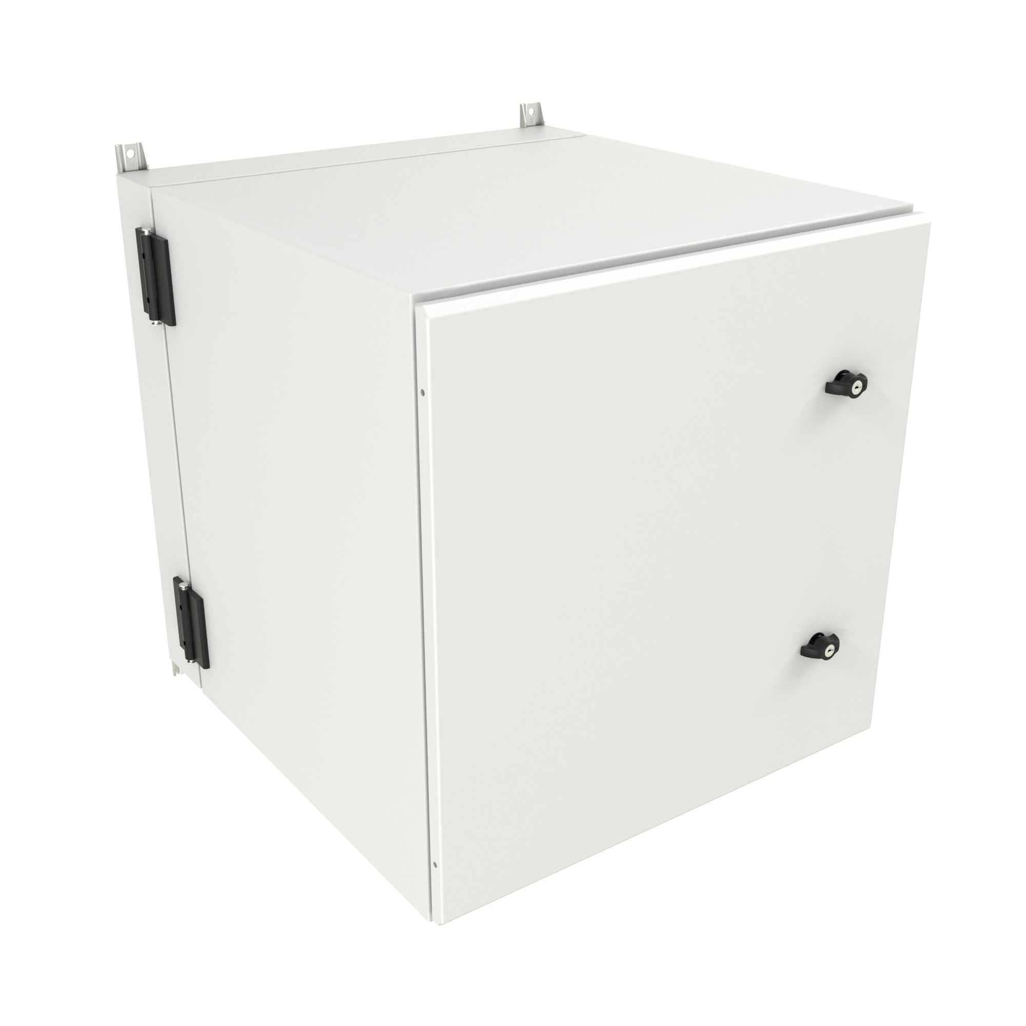 Hammond NWM18U2536SFLG 18U outdoor wall-mount cabinet with solid filter-ready door in light gray finish — view 12