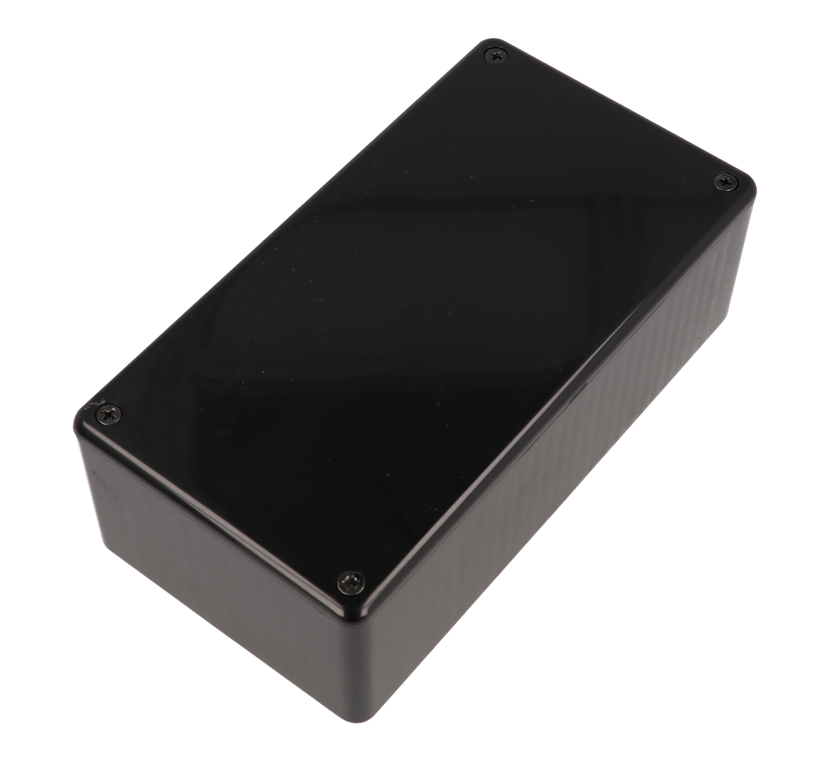 1591RDBK black EMI/RFI shielded ABS plastic enclosure 150 x 80 x 50 mm with copper coated interior