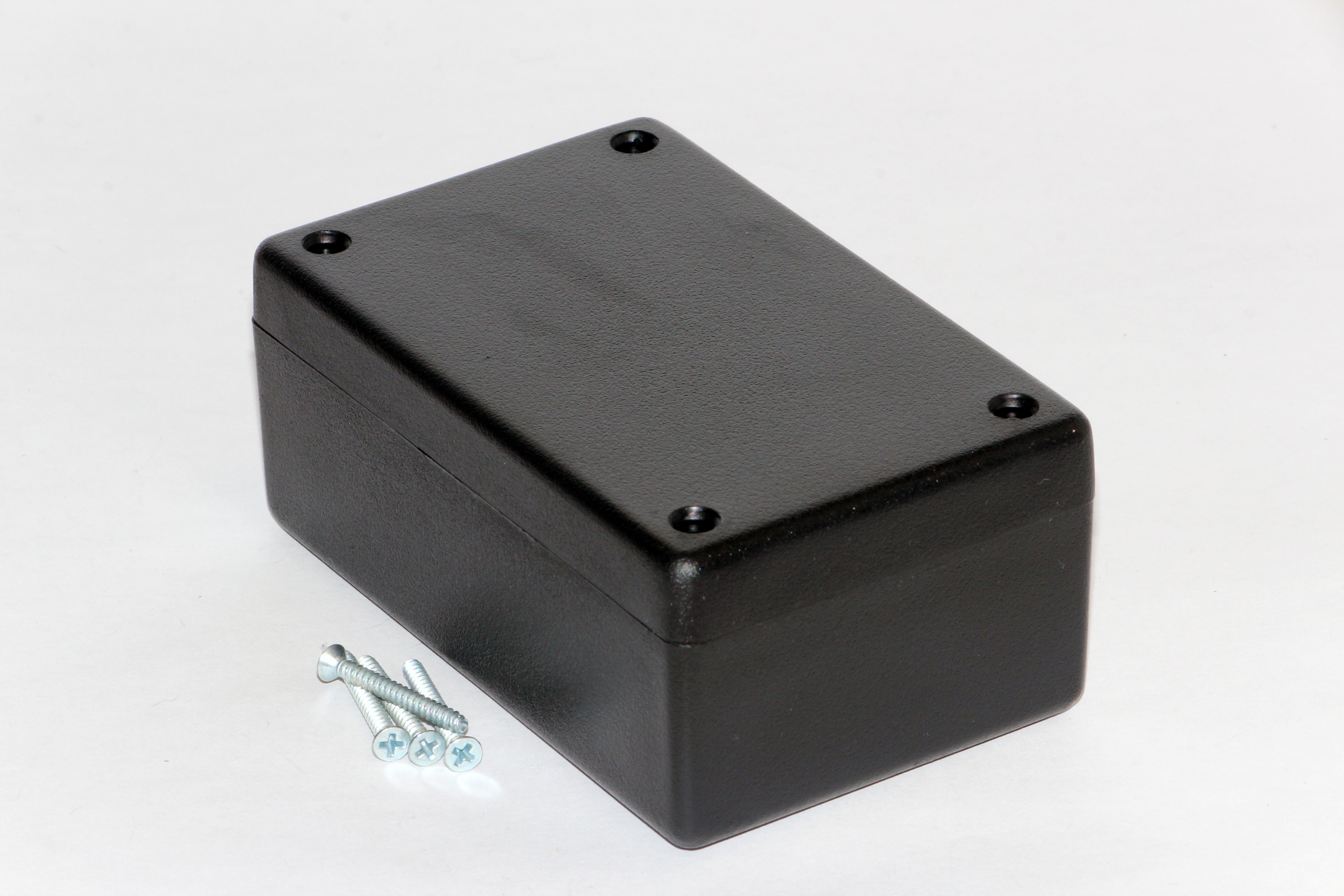1594CSBK black economy abs plastic 1594C enclosure, 106.5 x 66 x 45 mm, with lid
