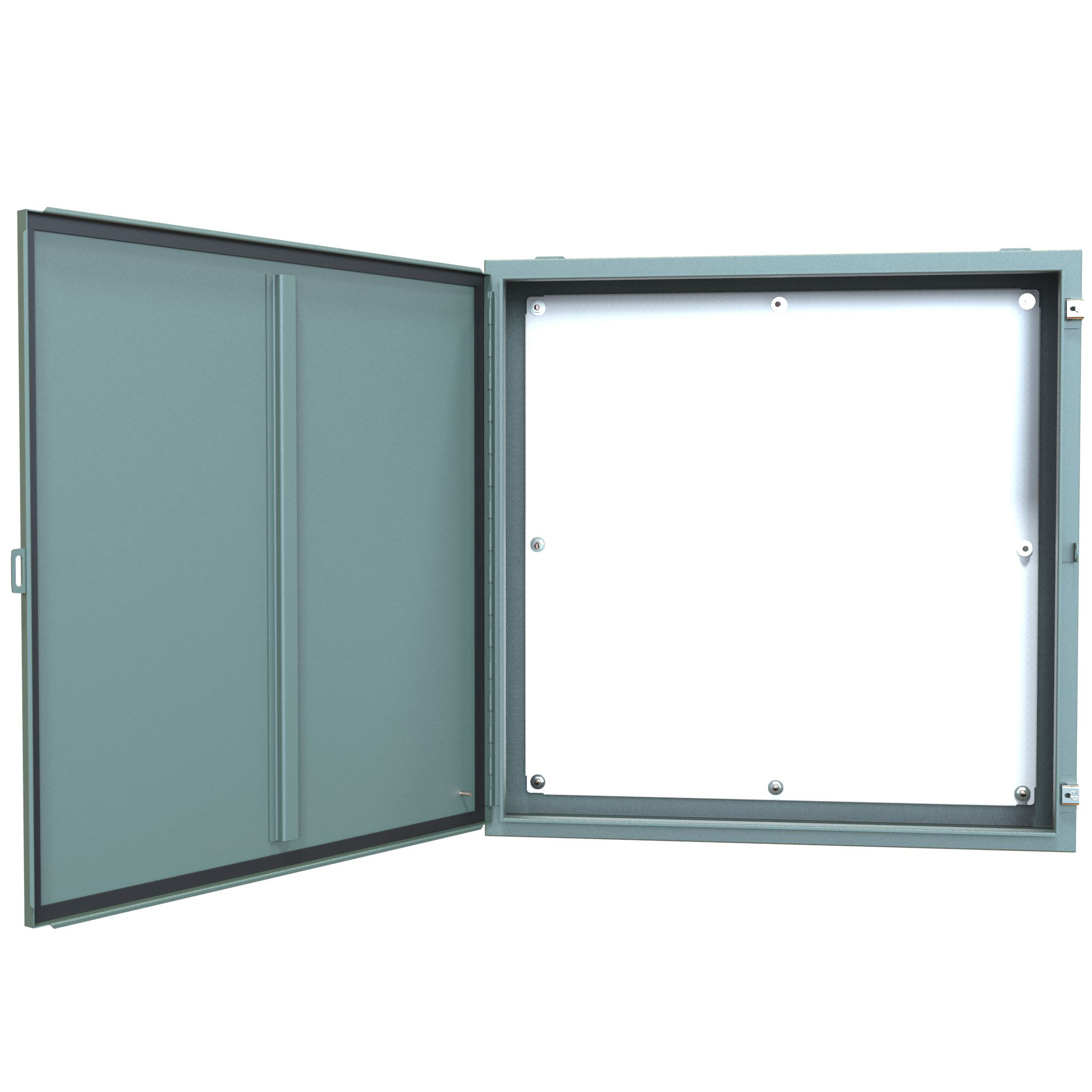 1418LL8 — N12 Wallmount Encl w/panel - 36 x 36 x 8 - Steel/Gray