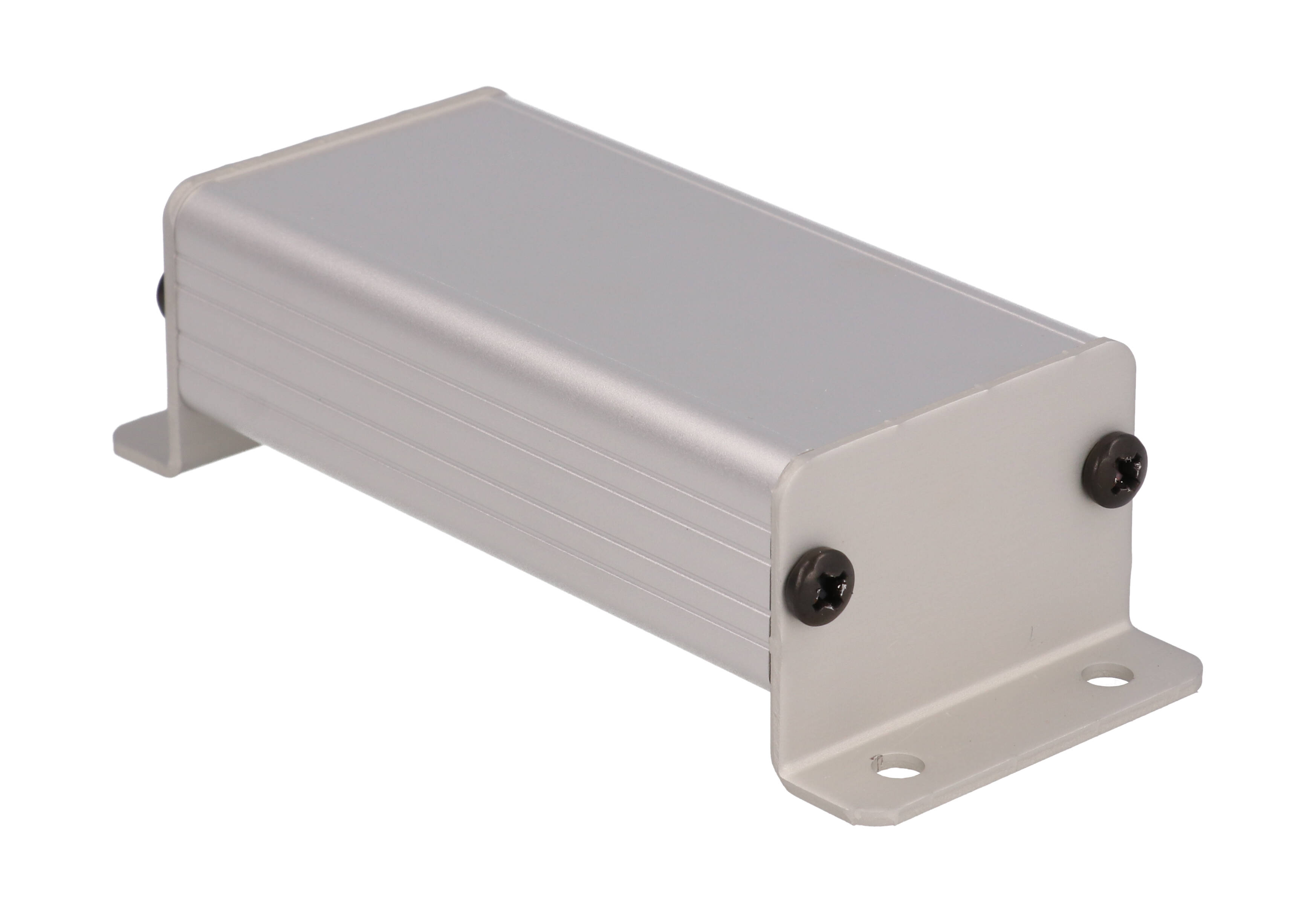 1455DF clear anodized aluminum flanged end panel kit for 1455D enclosures, pair
