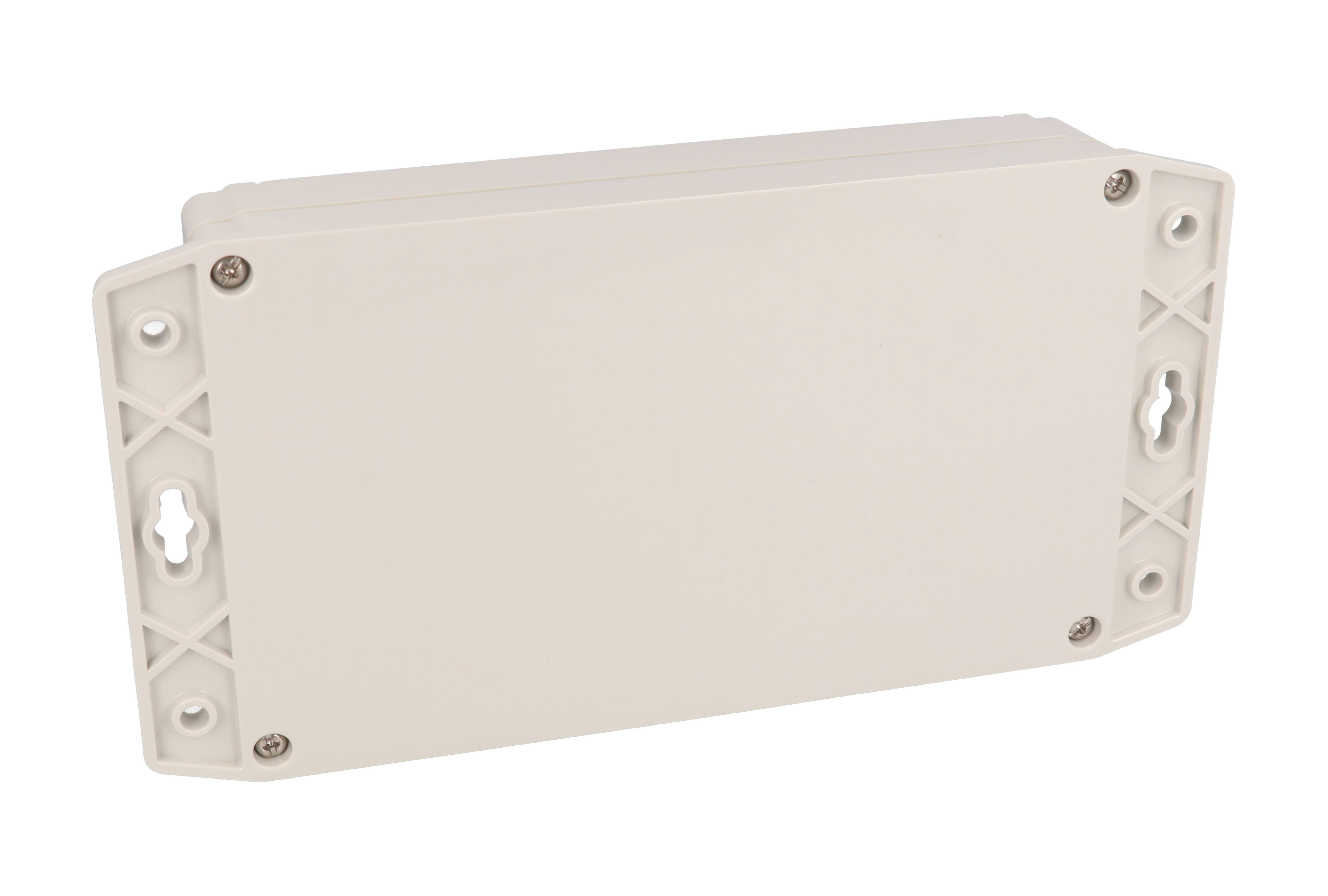 1555UF17GY — RAL7035 grey watertight plastic enclosure, flange