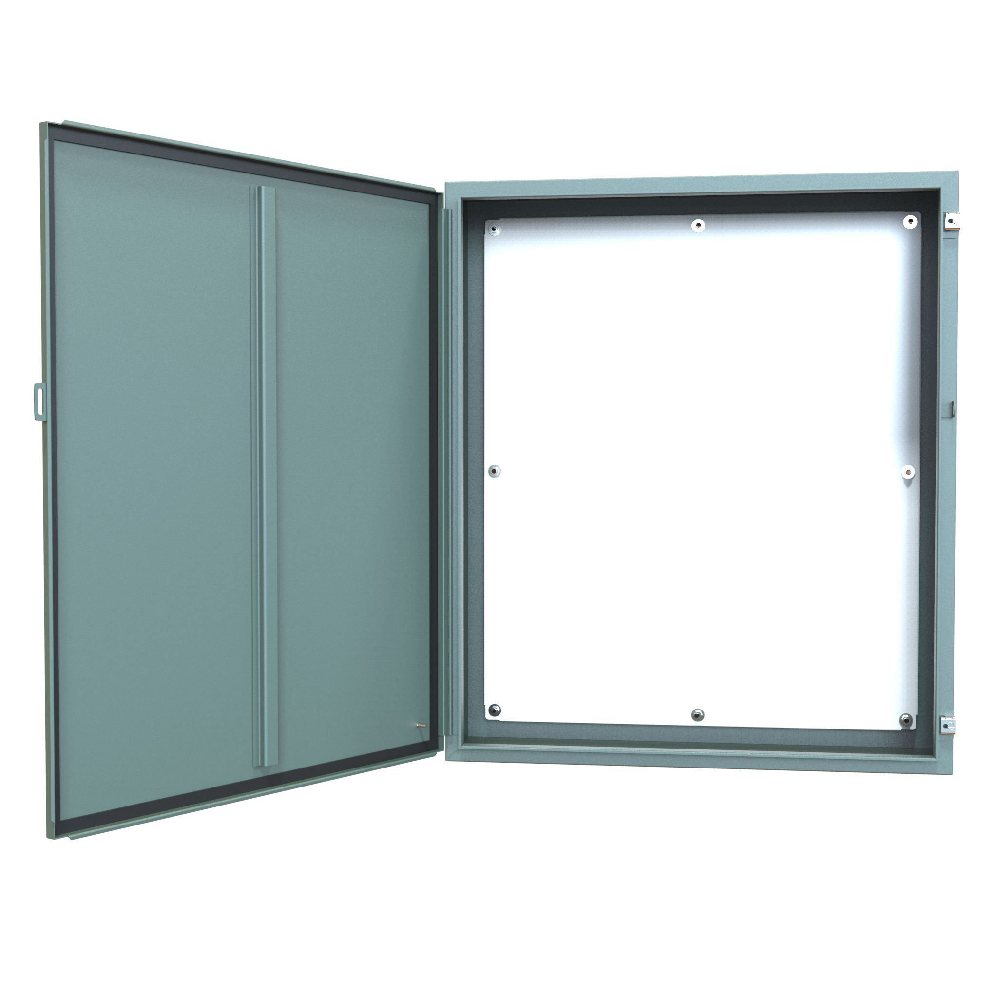 1418P10 — N12 Wallmount Encl w/panel - 42 x 36 x 10 - Steel/Gray