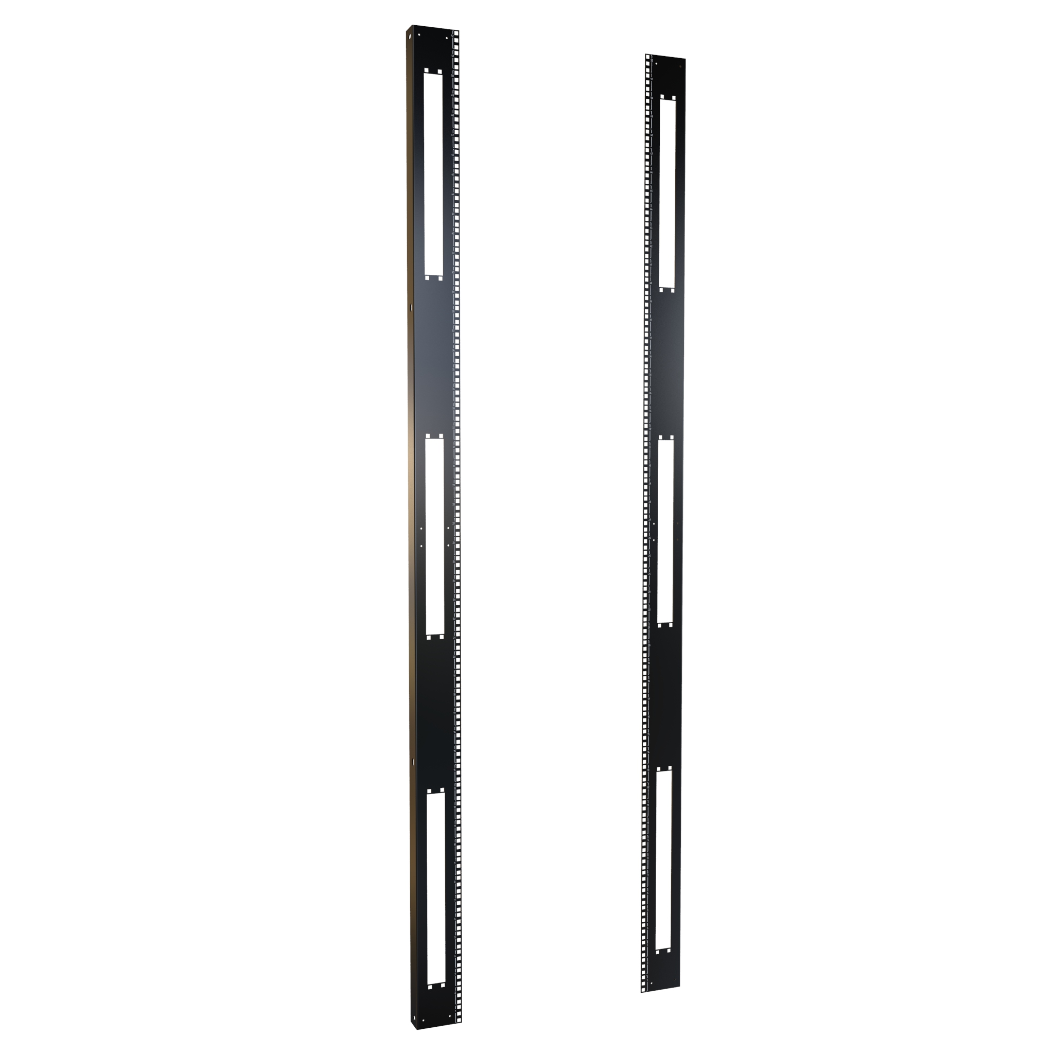 H1SRR52U30BK — 52U Square Hole Rack Rails