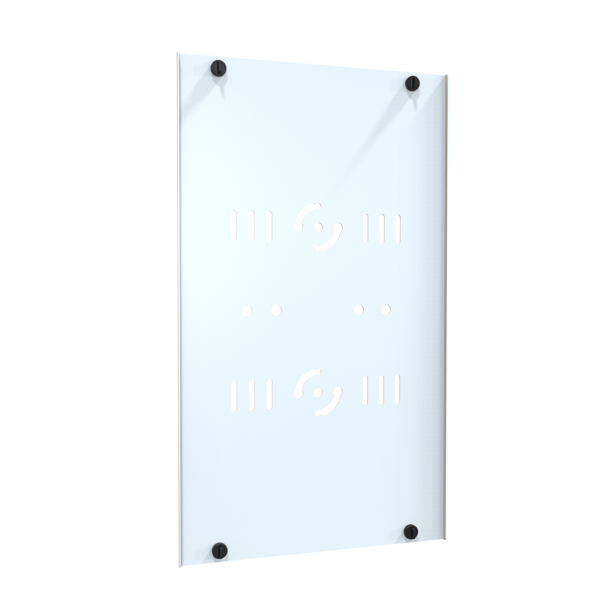 Hammond VFMMD8WH white 8 in wide double-sided vertical cable manager, 44U with hinged finger duct doors