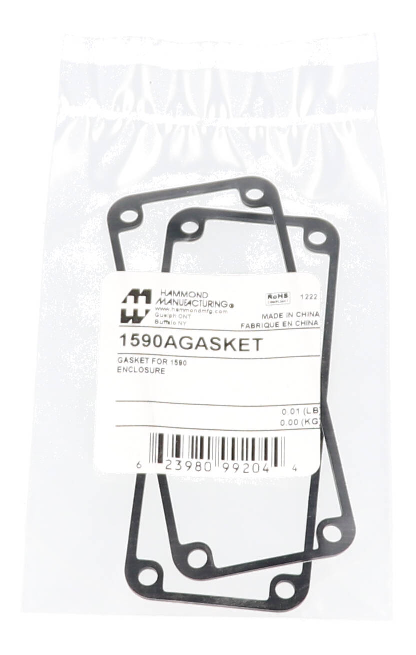 1590AGASKET silicone lid gasket 2-pack for 1590A diecast enclosures