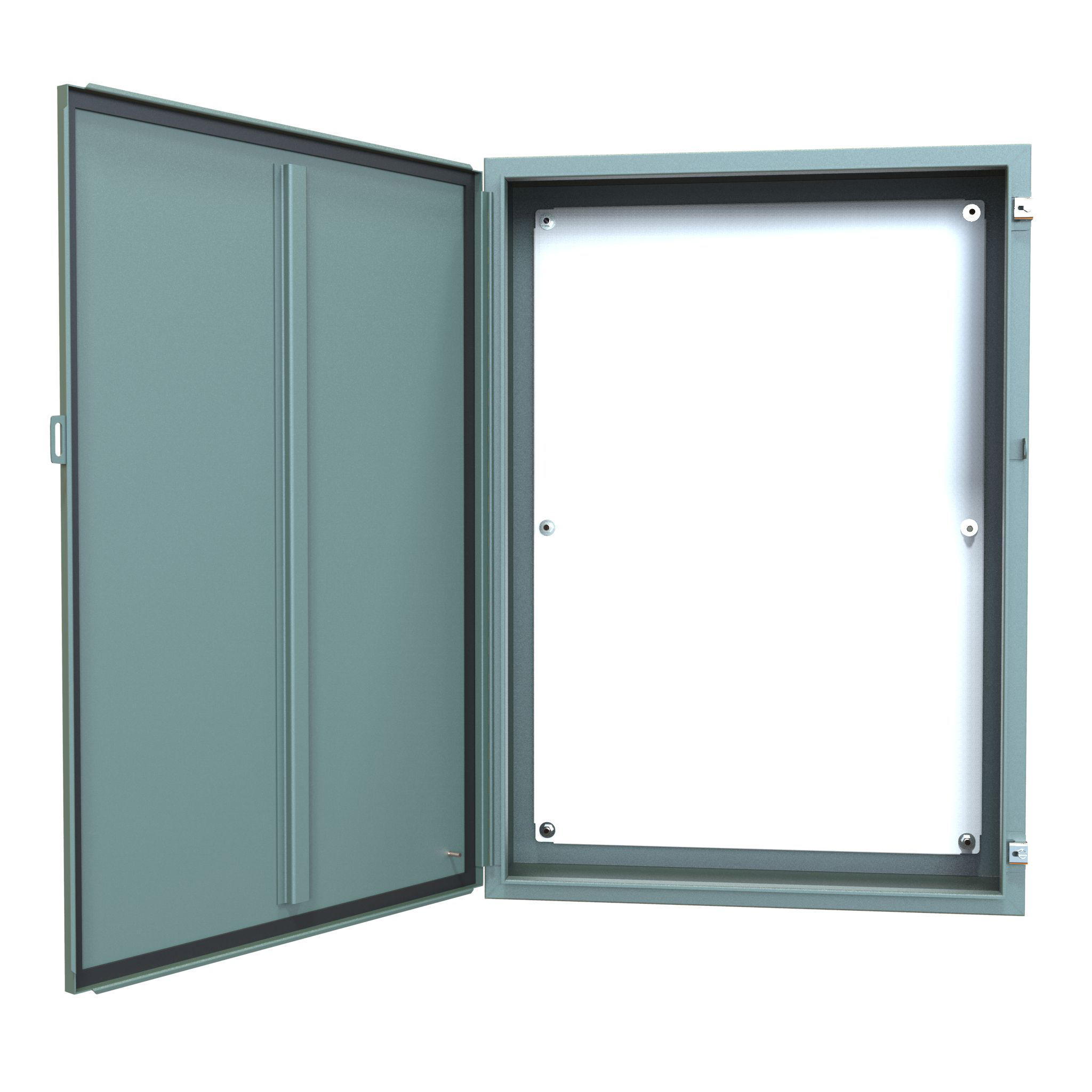 1418O10 — N12 Wallmount Encl w/panel - 42 x 30 x 10 - Steel/Gray