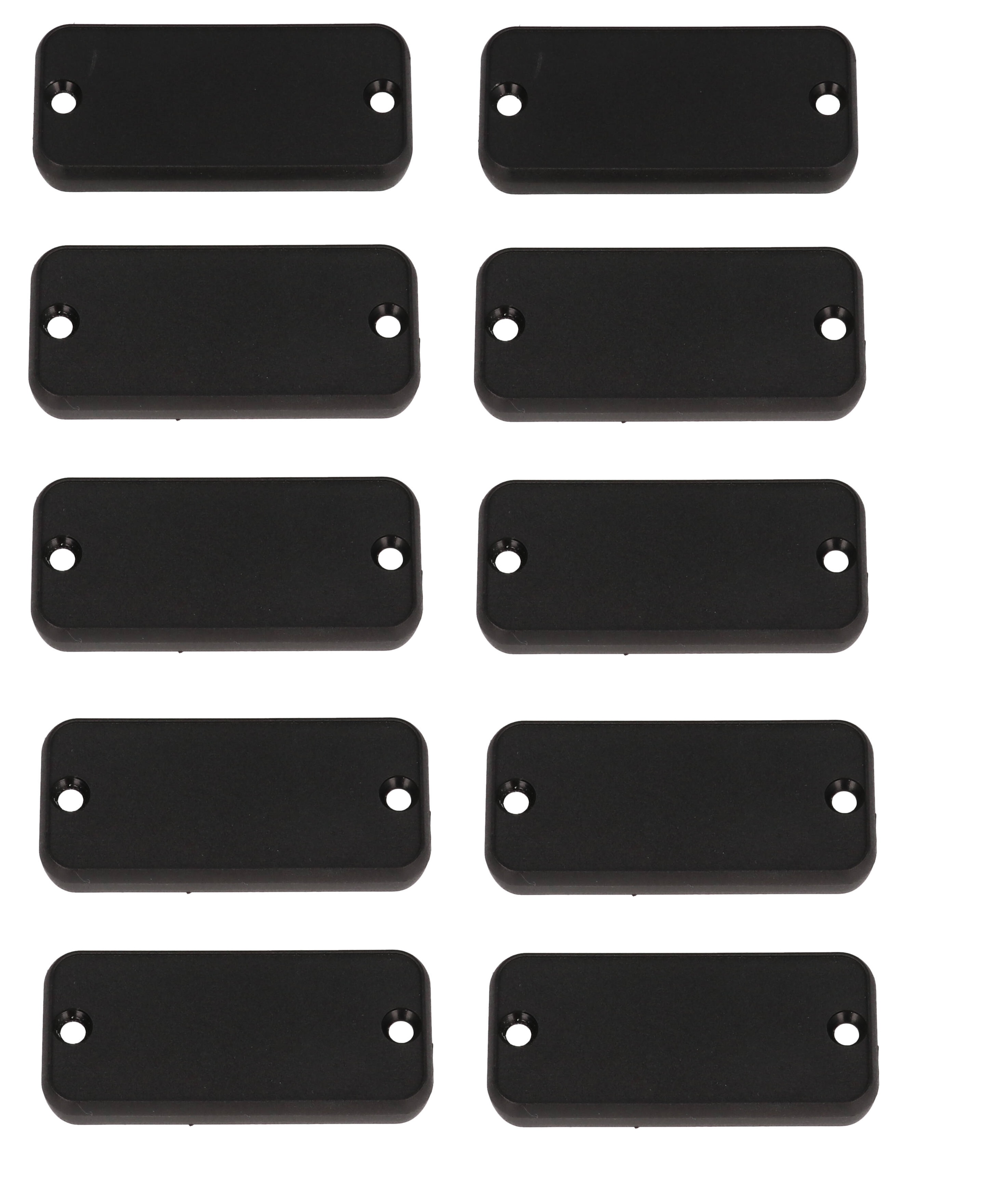 1455CPLBK-10 — black plastic end panels for 1455C enclosures - 10/pack