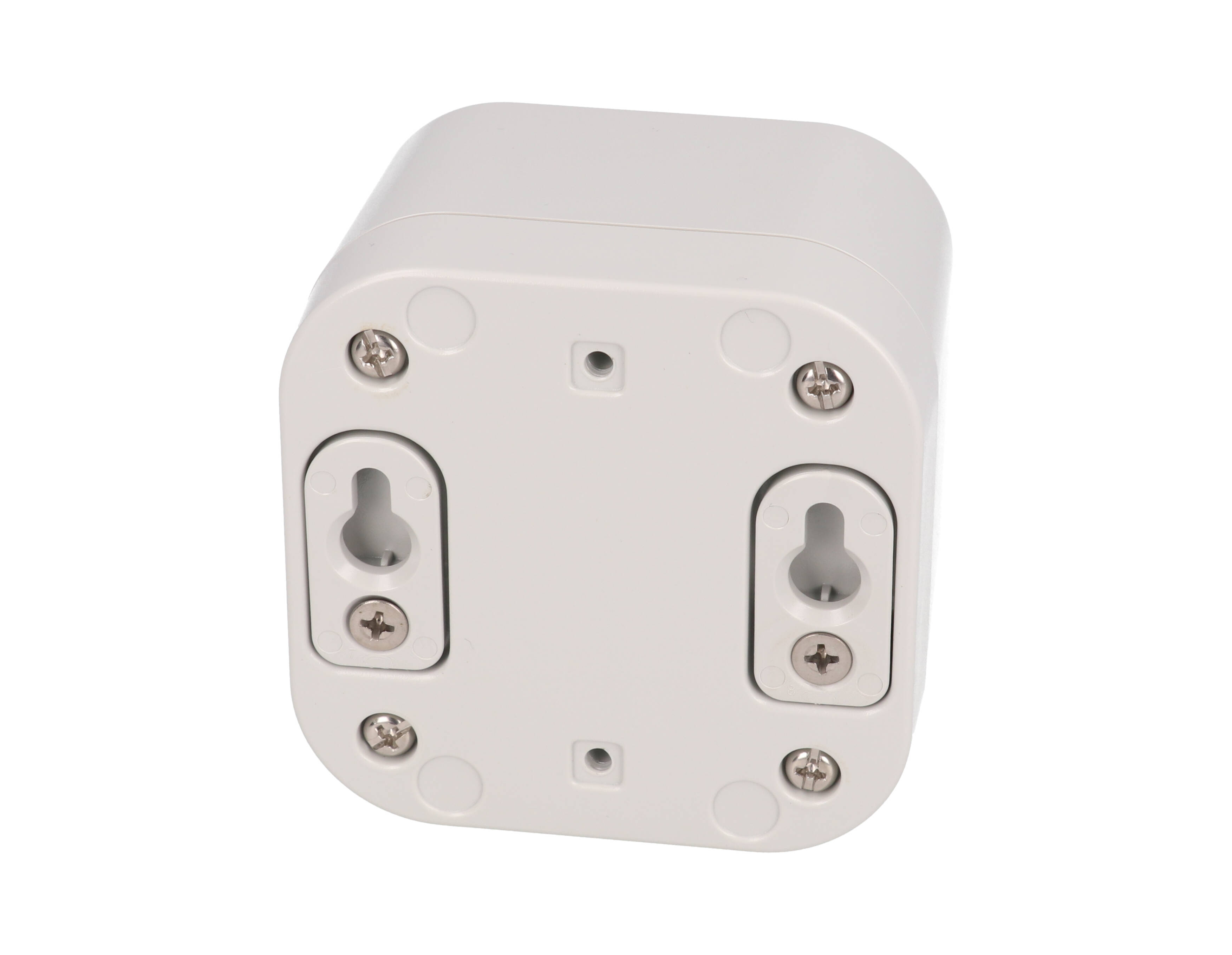 1557BA2GY light gray polycarbonate watertight enclosure, 80 x 80 x 60 mm