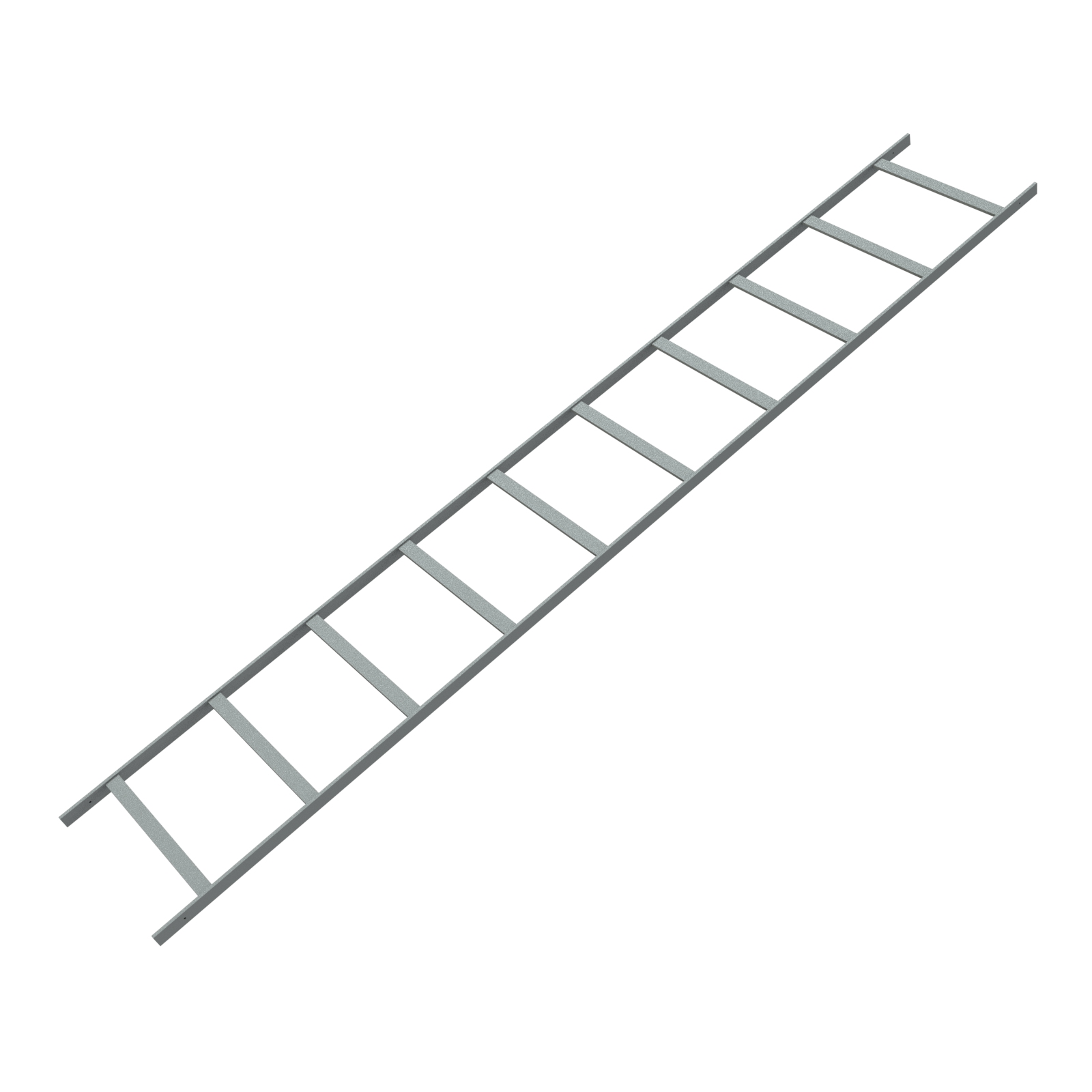 Hammond CL24W10LBK 24 in wide, 10 ft black steel cable ladder rack section with 12 in rung spacing — view 6