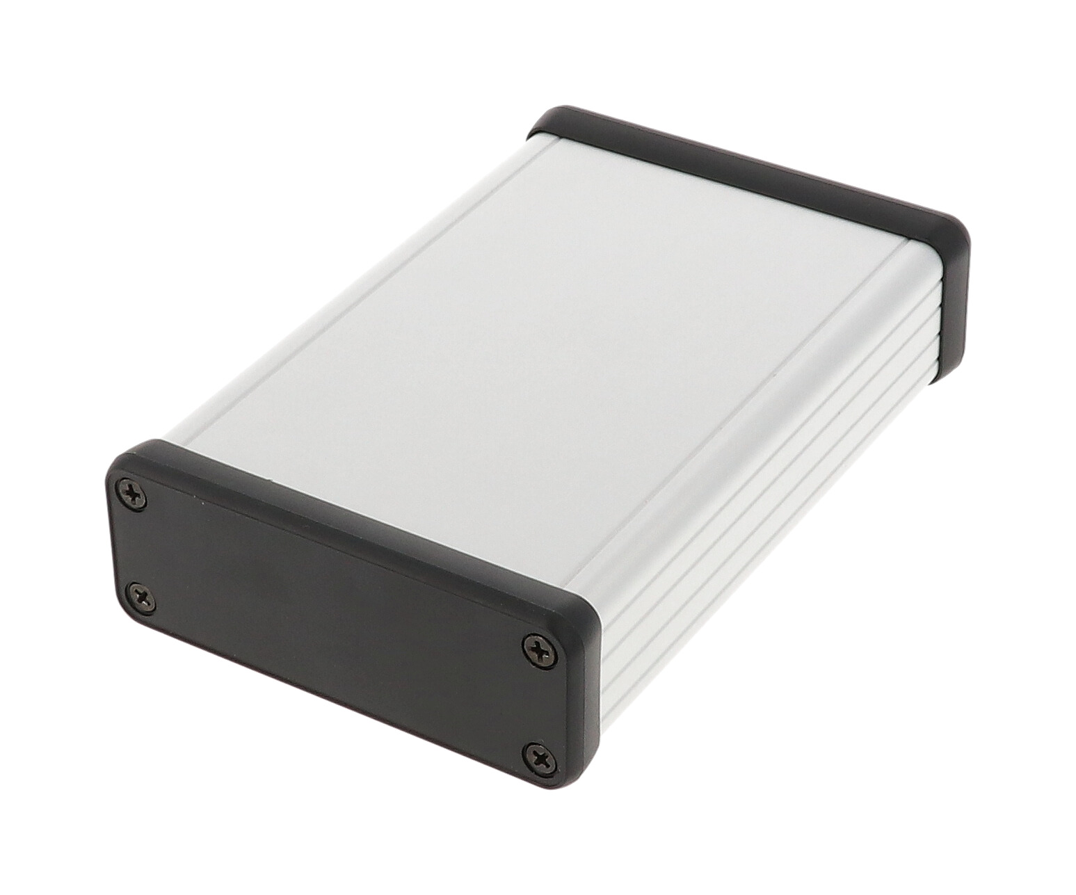 1455J1202 — extruded aluminum enclosure w/ plastic end panels