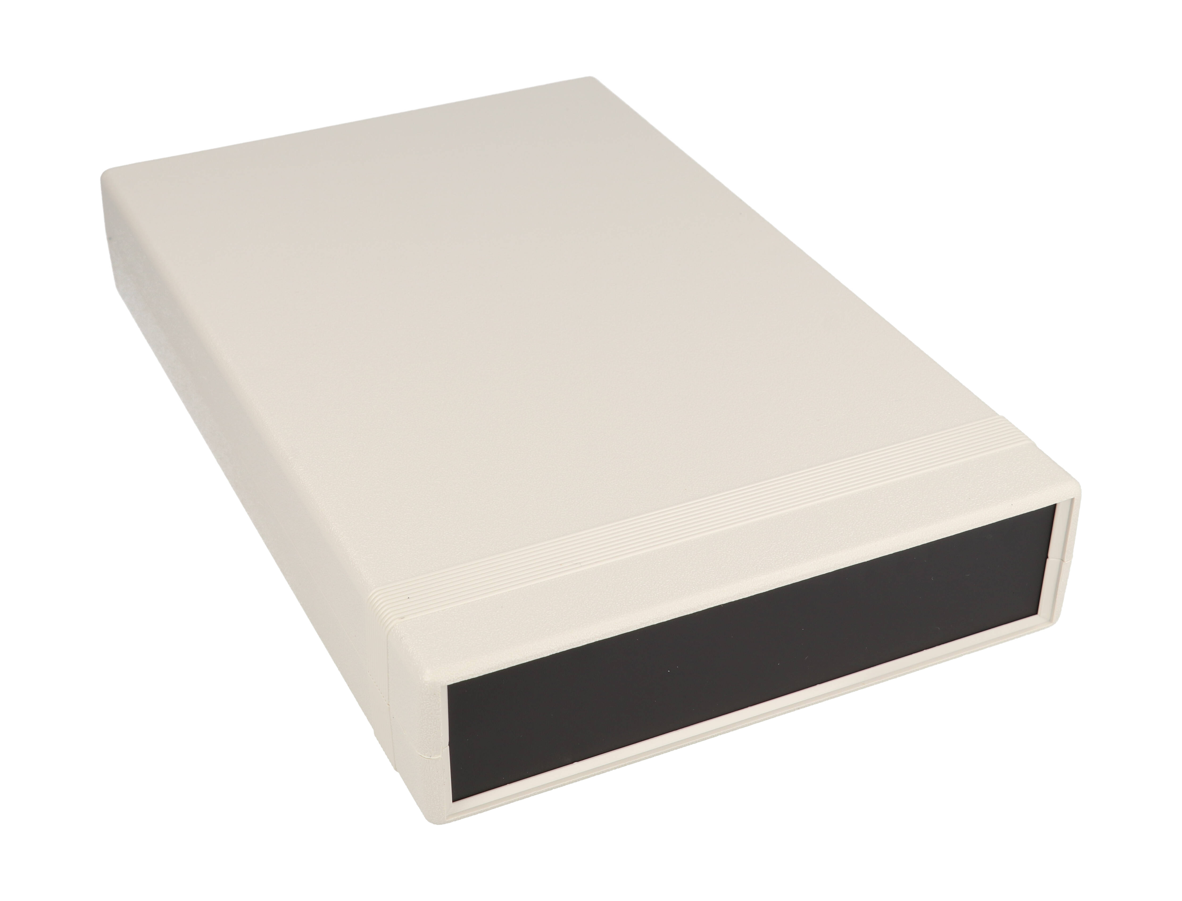 1598FSGYPBK light gray ABS instrument case with black plastic end panels