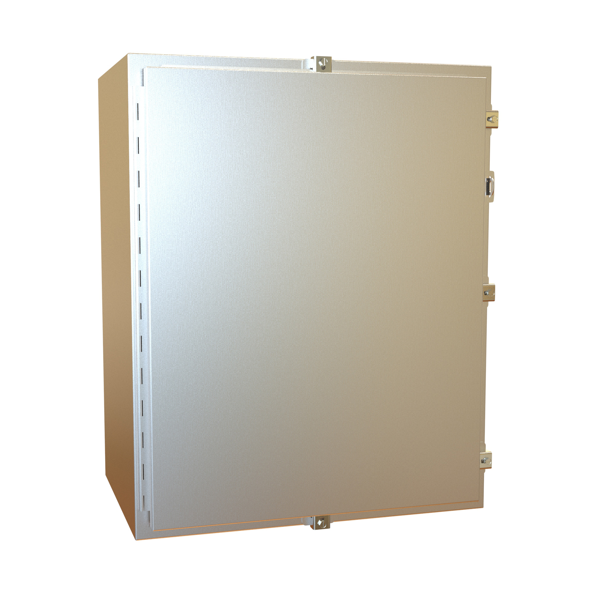1418N4SSK16 30 x 24 x 16 in deep 304 stainless steel NEMA 4X wallmount enclosure with clamped door