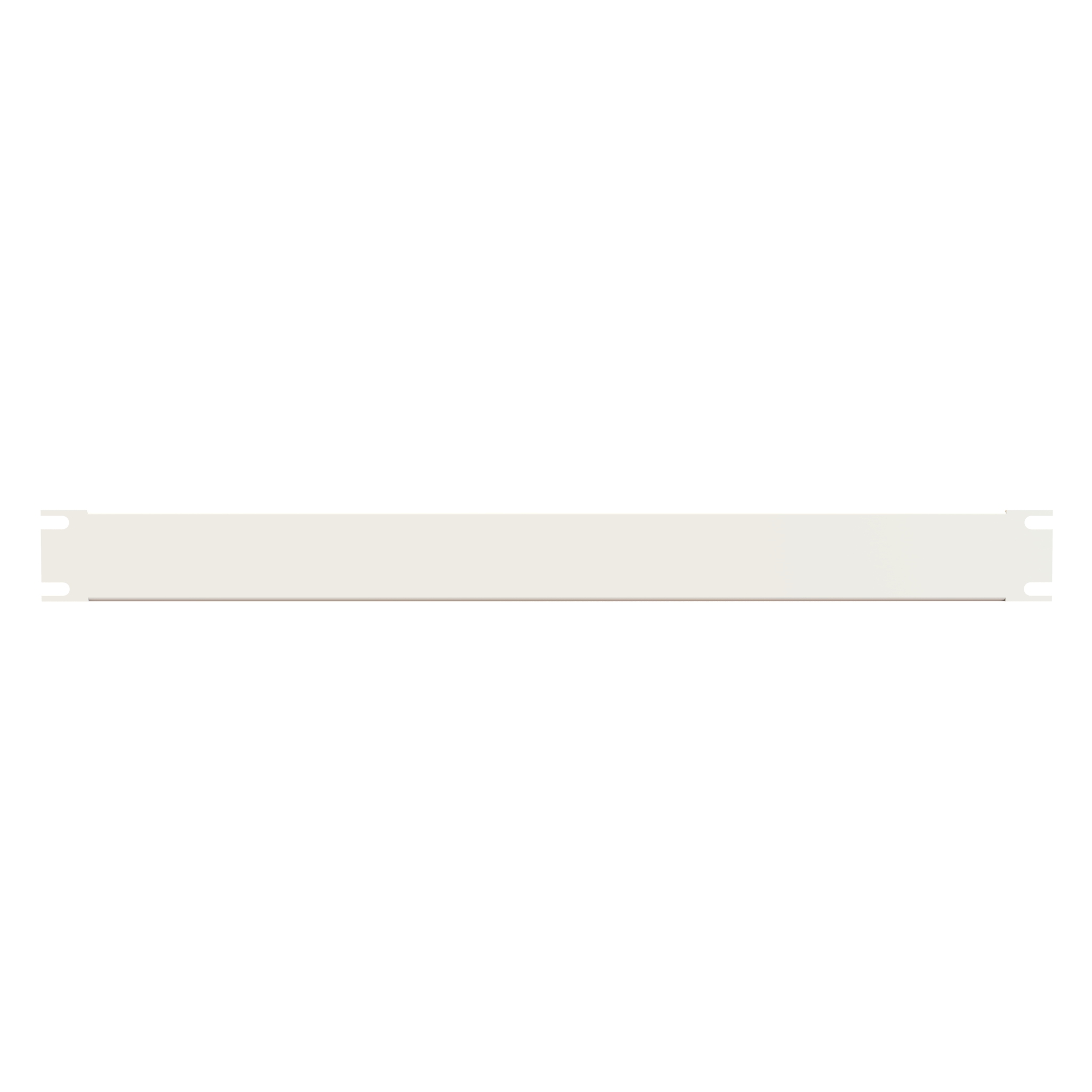 Hammond PBFS19001WH 1U flanged 16-gauge steel rack filler panel in matt white for 19 inch racks