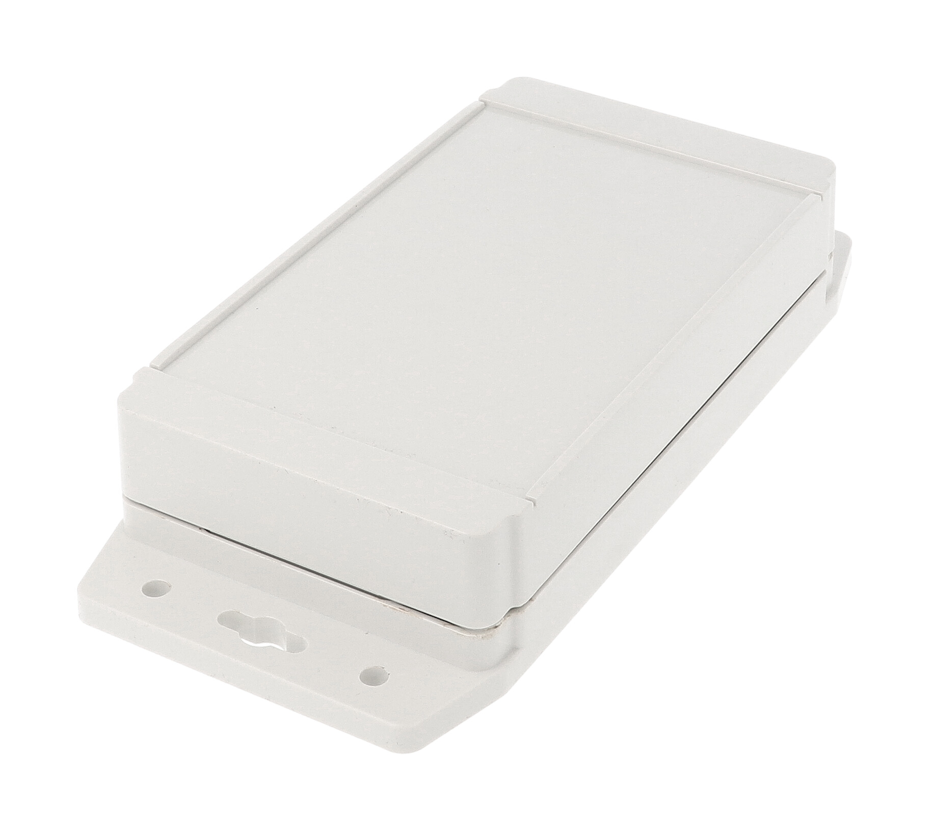 1555JF17GY light grey ABS watertight enclosure with mounting flanges