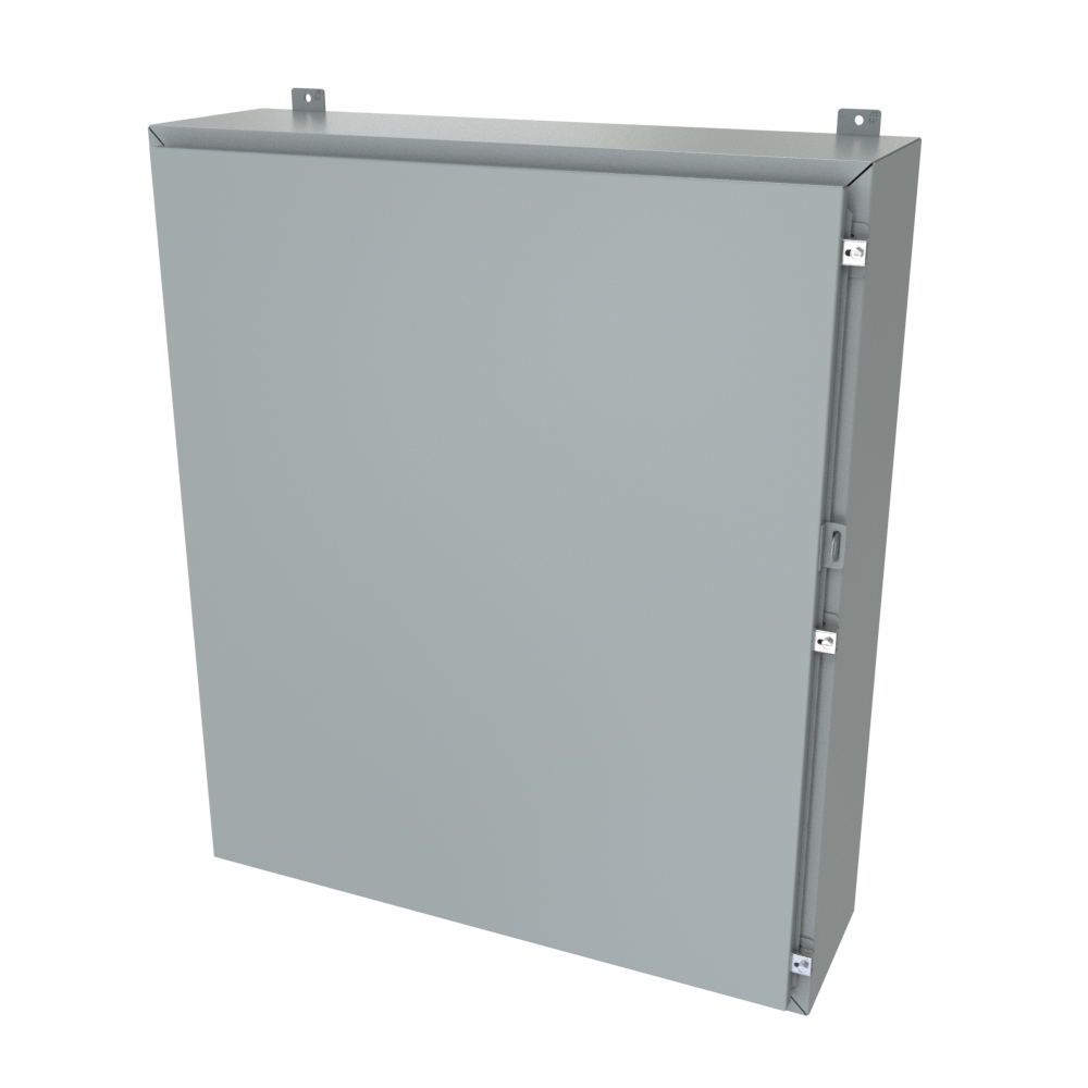1418P10LP — N4/12 Wallmount Encl less panel - 42 x 36 x 10 - Steel/Gray
