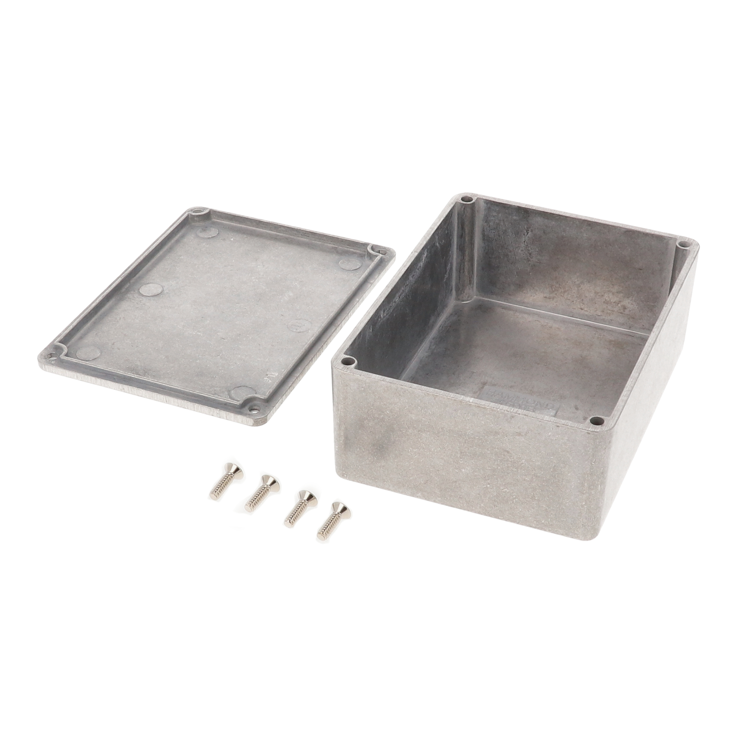 1590S natural aluminum diecast aluminum box and lid, 110 x 82 x 44 mm