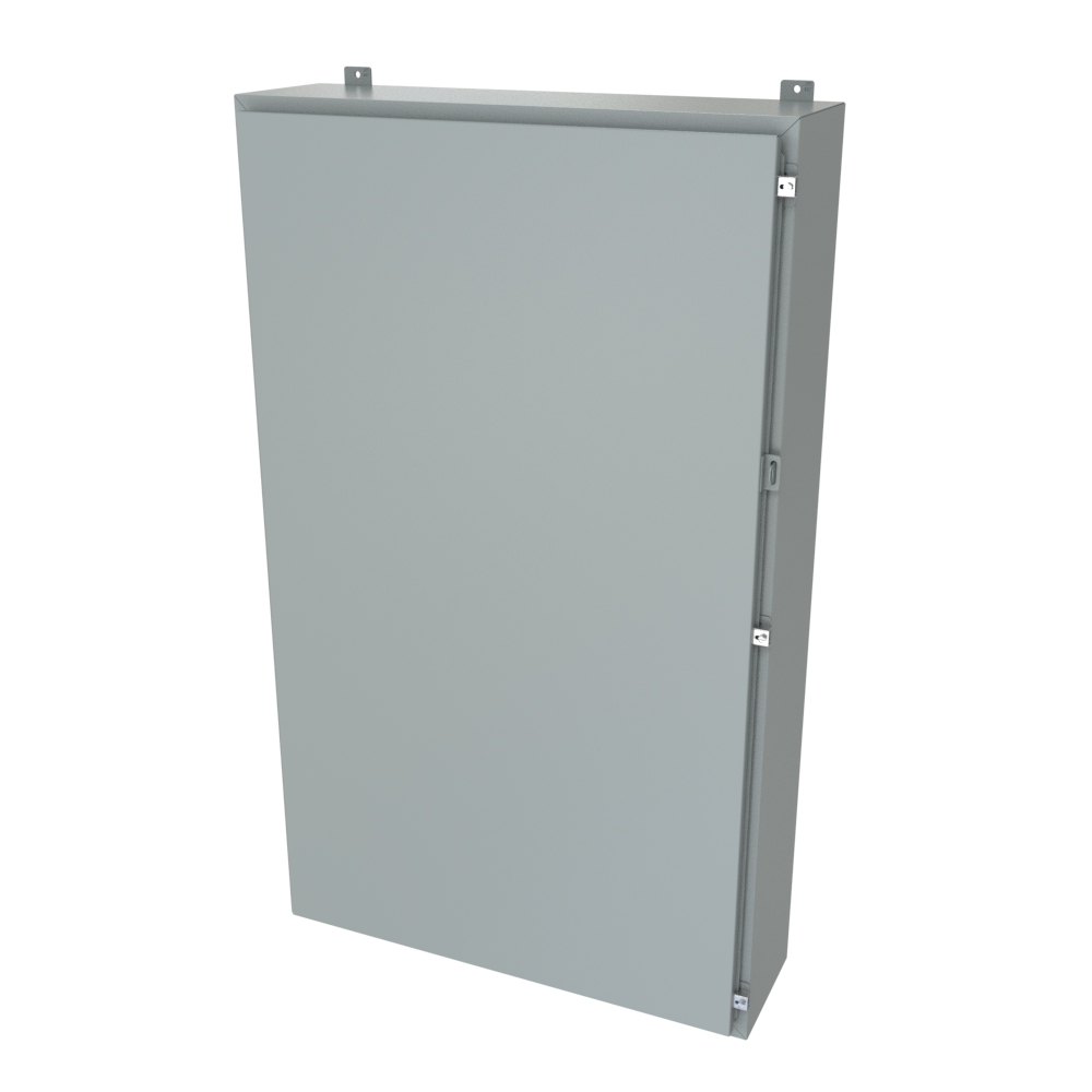 1418T10LP — N4/12 Wallmount Encl less panel - 60 x 36 x 10 - Steel/Gray