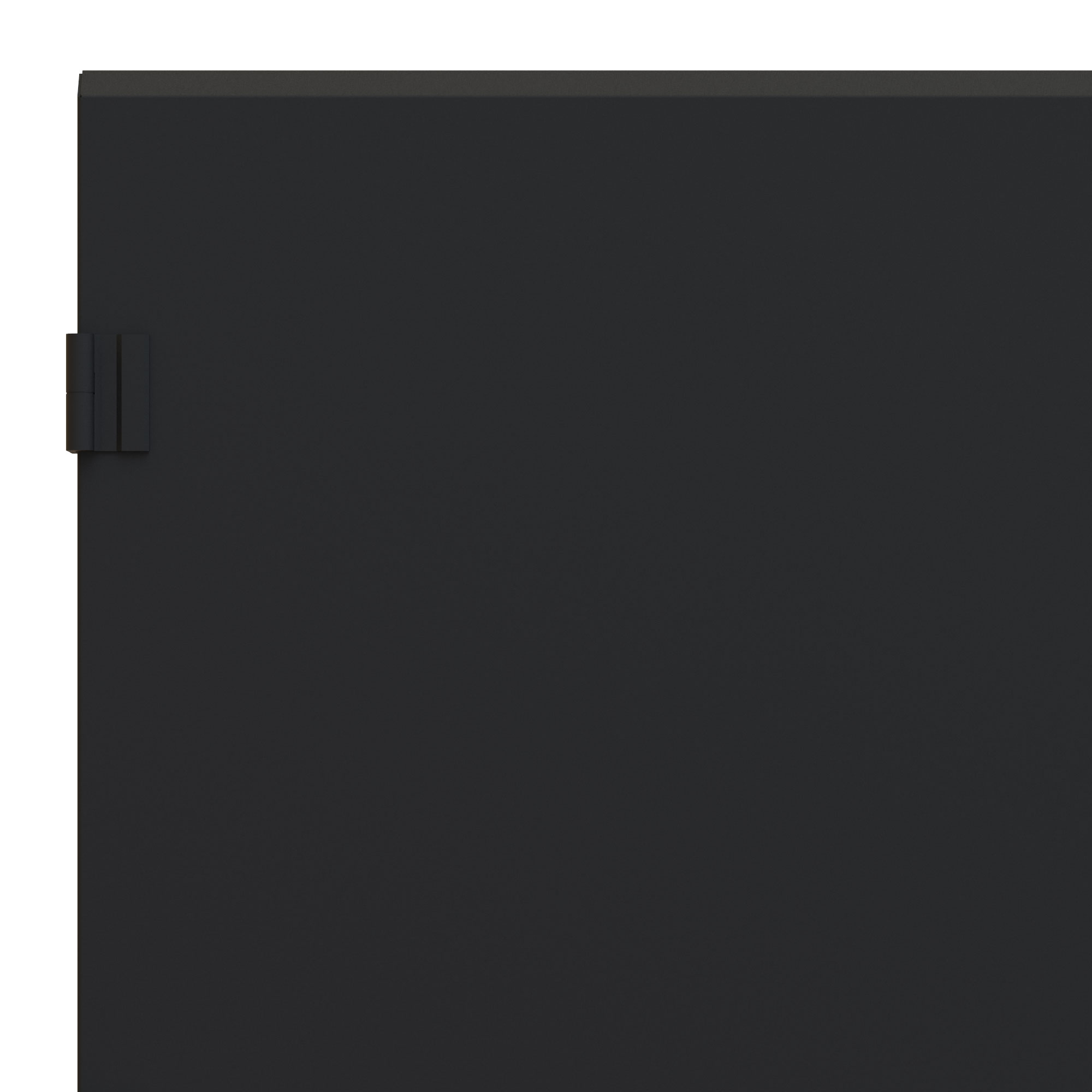 Hammond HWCSD2418UBK 18U solid steel locking door in textured black for 24 in wide HWC wall-mount cabinets