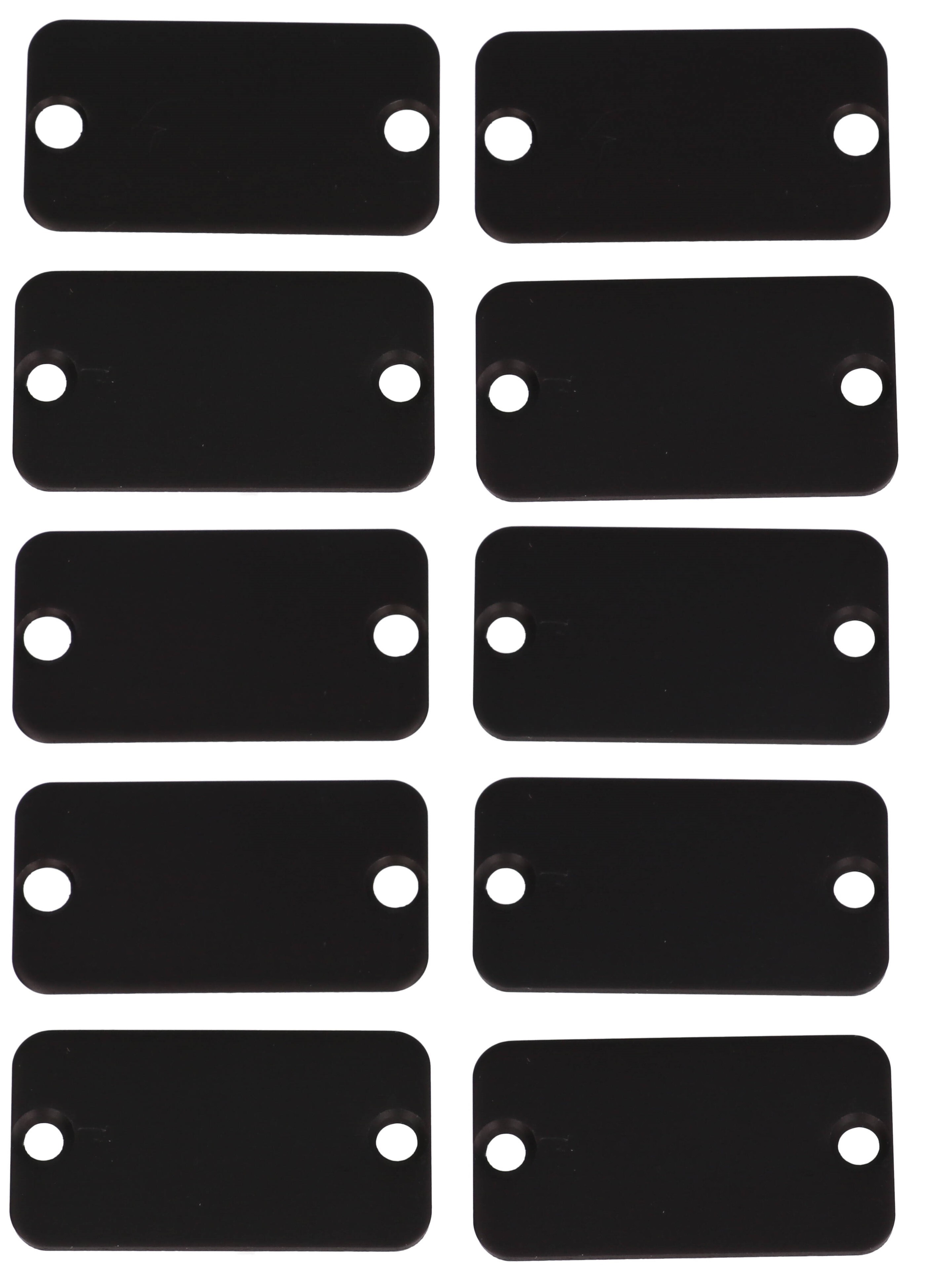 1455DALBK-10 — black aluminum end panels for 1455D enclosures - 10/pack