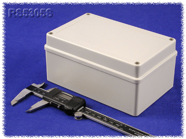 RS5305S light gray ABS sealed enclosure, 168 x 108 x 78.5 mm, for P.C. boards