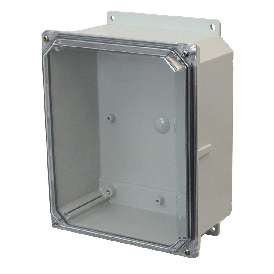PCJ864CCF — Polycarb 8X6X4 Lift Off Clr w/Flange