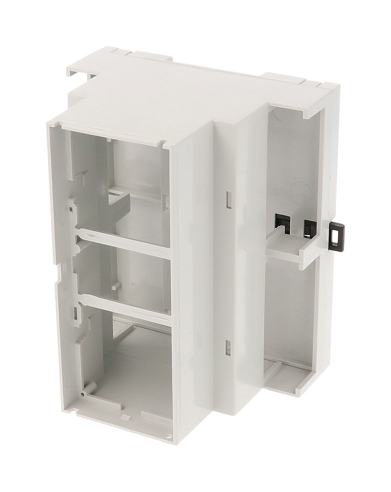 1597DIN6MDH68 — Italtronic DIN6, OPEN TOP, OPEN TERMINALS 2 SIDES, TALL, GREY