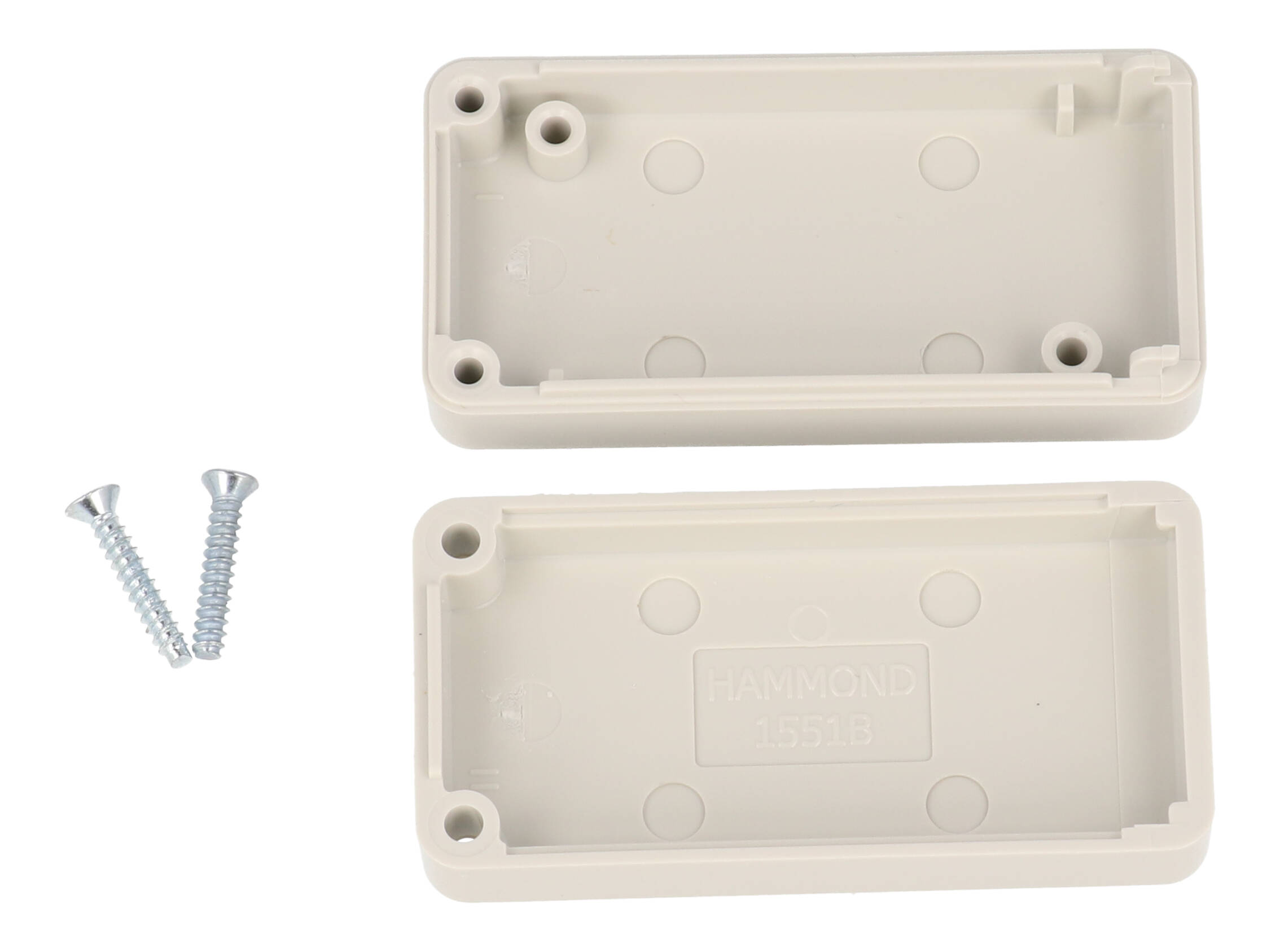 1551BGY light grey ABS subminiature enclosure, 50 x 25 x 15.5 mm