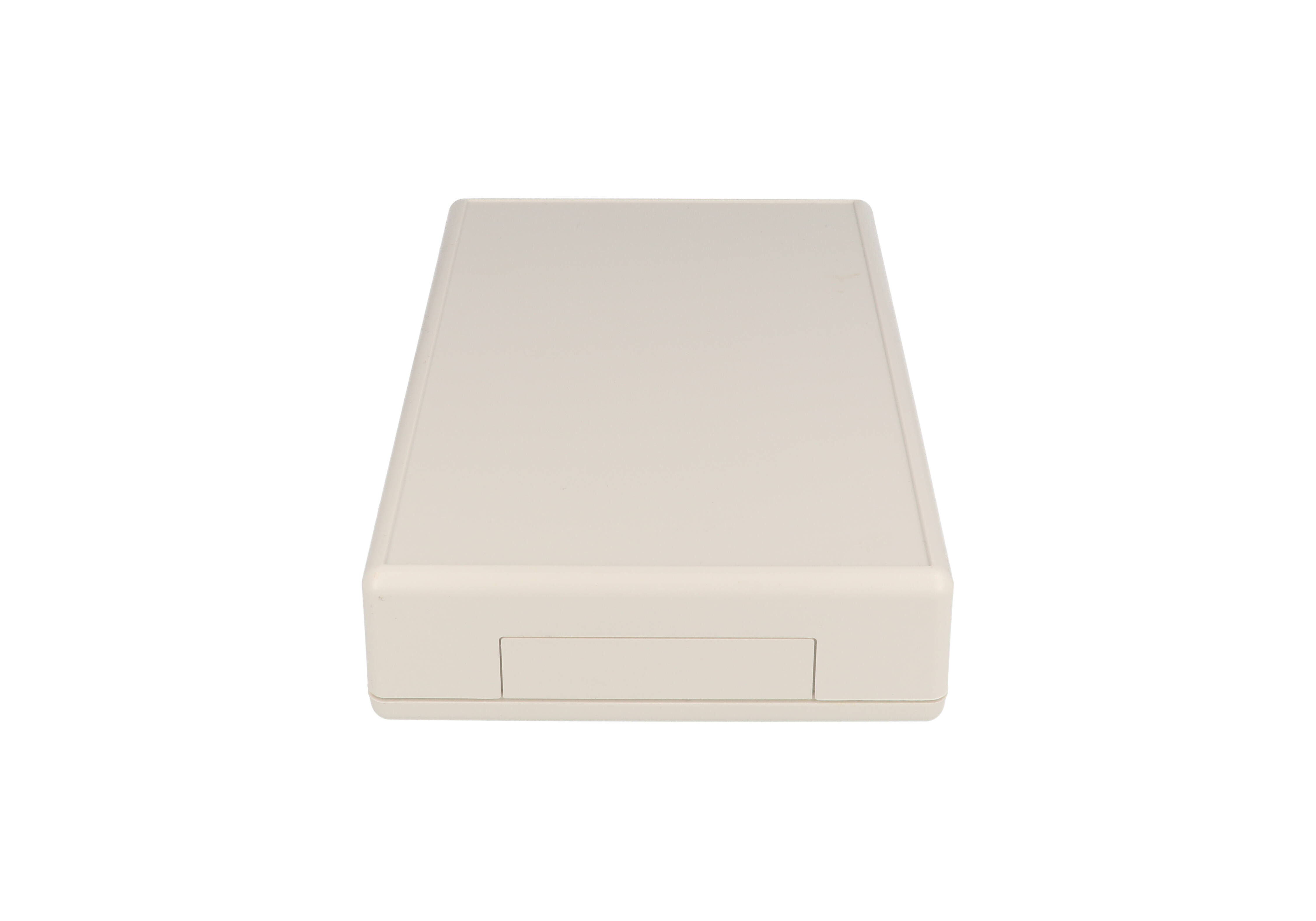 1599KSTLGY light gray long-slope ABS sloping console enclosure, 140 x 220 mm