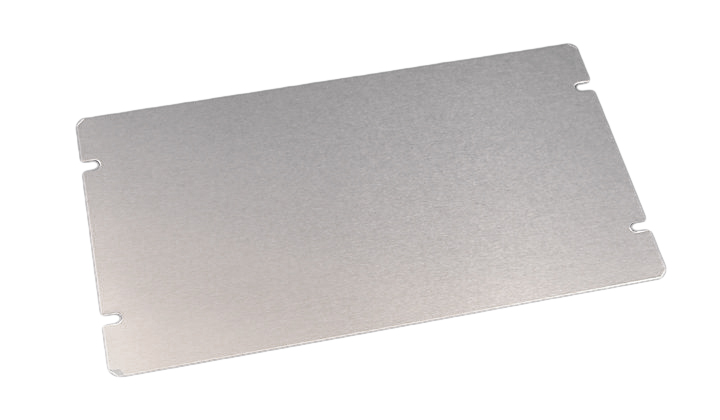 1434-18 natural aluminum bottom plate for 13.5 x 5 in 1444 Series chassis — view 4
