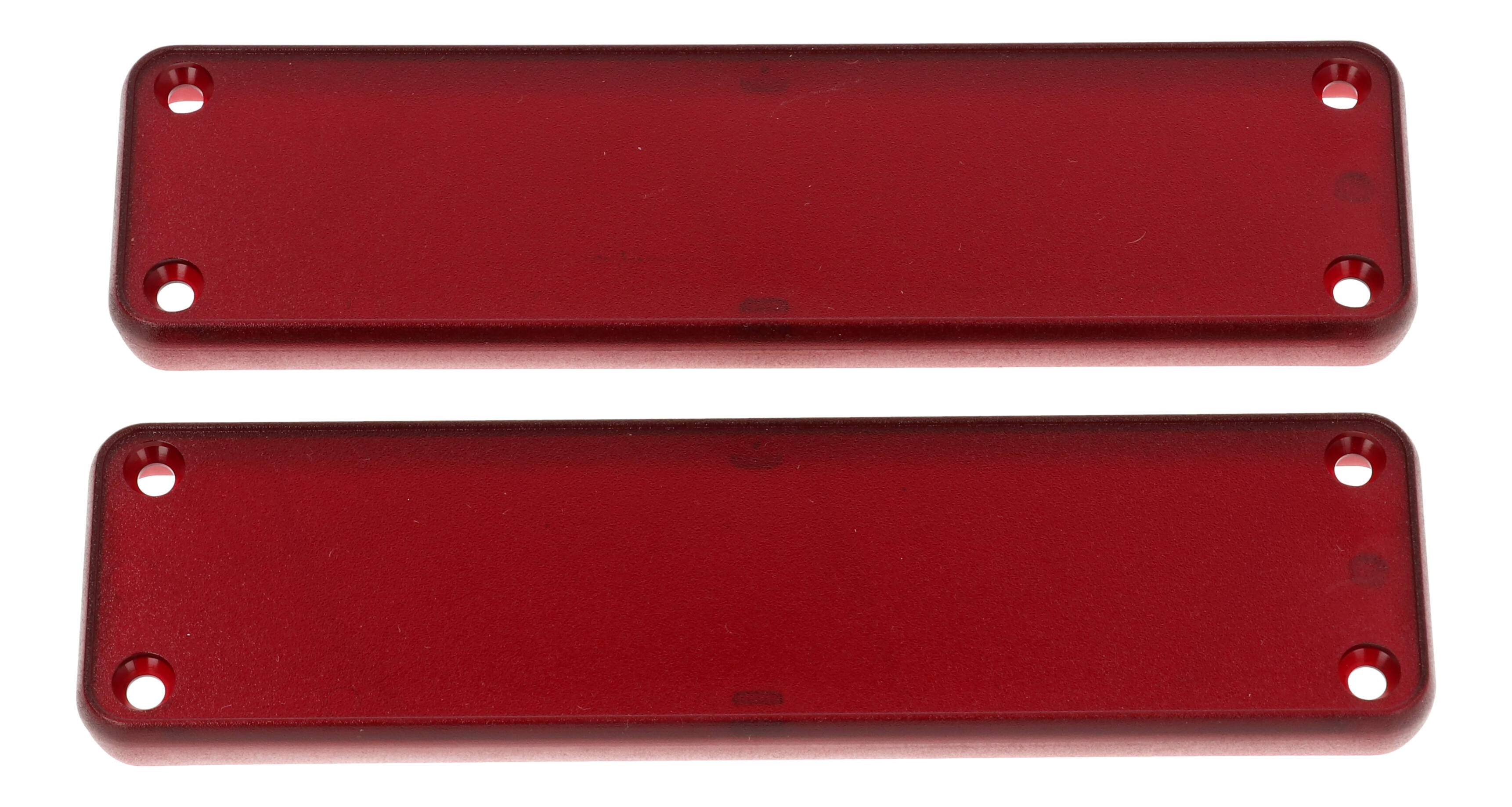 1455PPLTRD — translucent red plastic solid bezel for 1455P enclosures- 2/pack