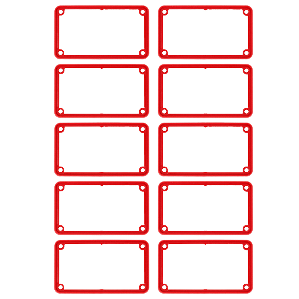 1455KBRED-10 — red plastic open bezels for 1455K enclosures- 10/pack