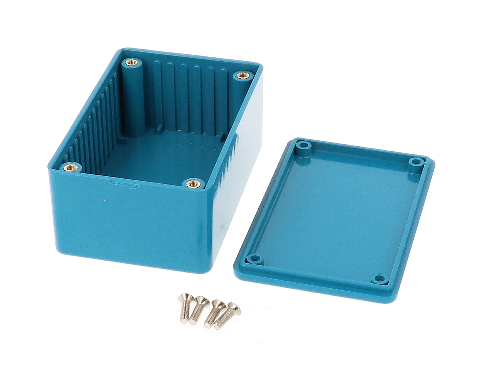 1591LBU blue ABS plastic enclosure with lid, 85 x 56 x 39 mm