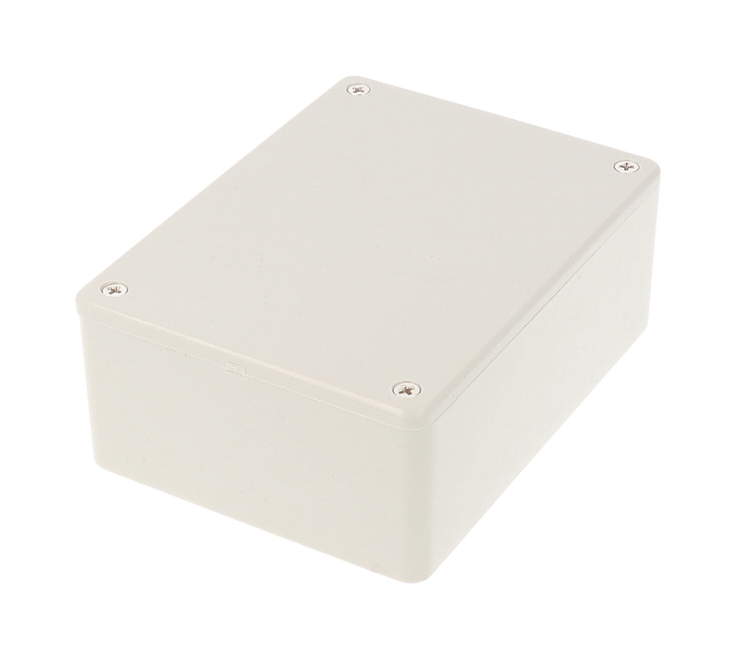 1591SGY light gray flame retardant ABS plastic enclosure with card guides, 110 x 82 x 44 mm